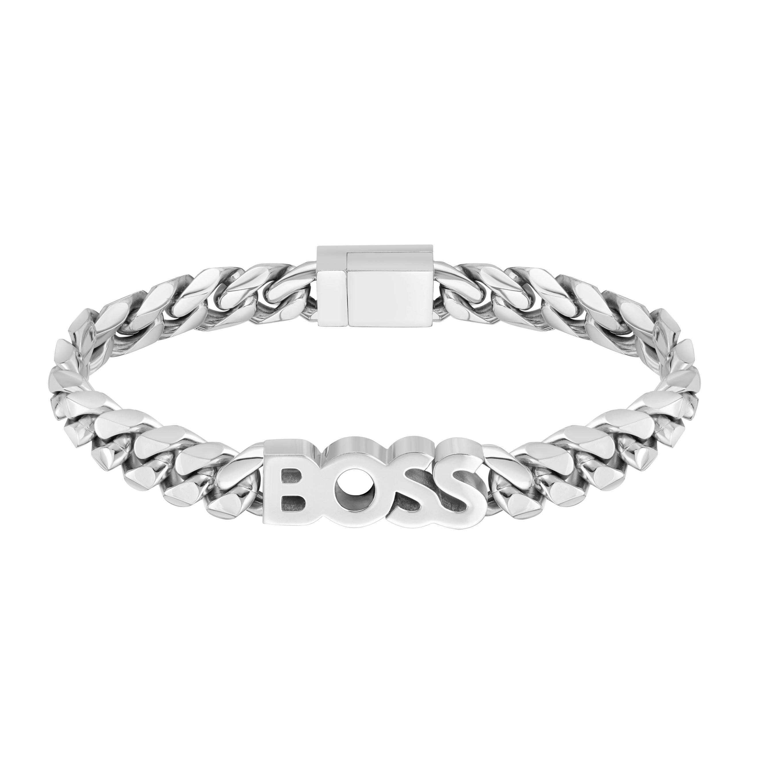 BOSS Silver Chain Men’s Bracelet | 0138558 | Beaverbrooks the Jewellers
