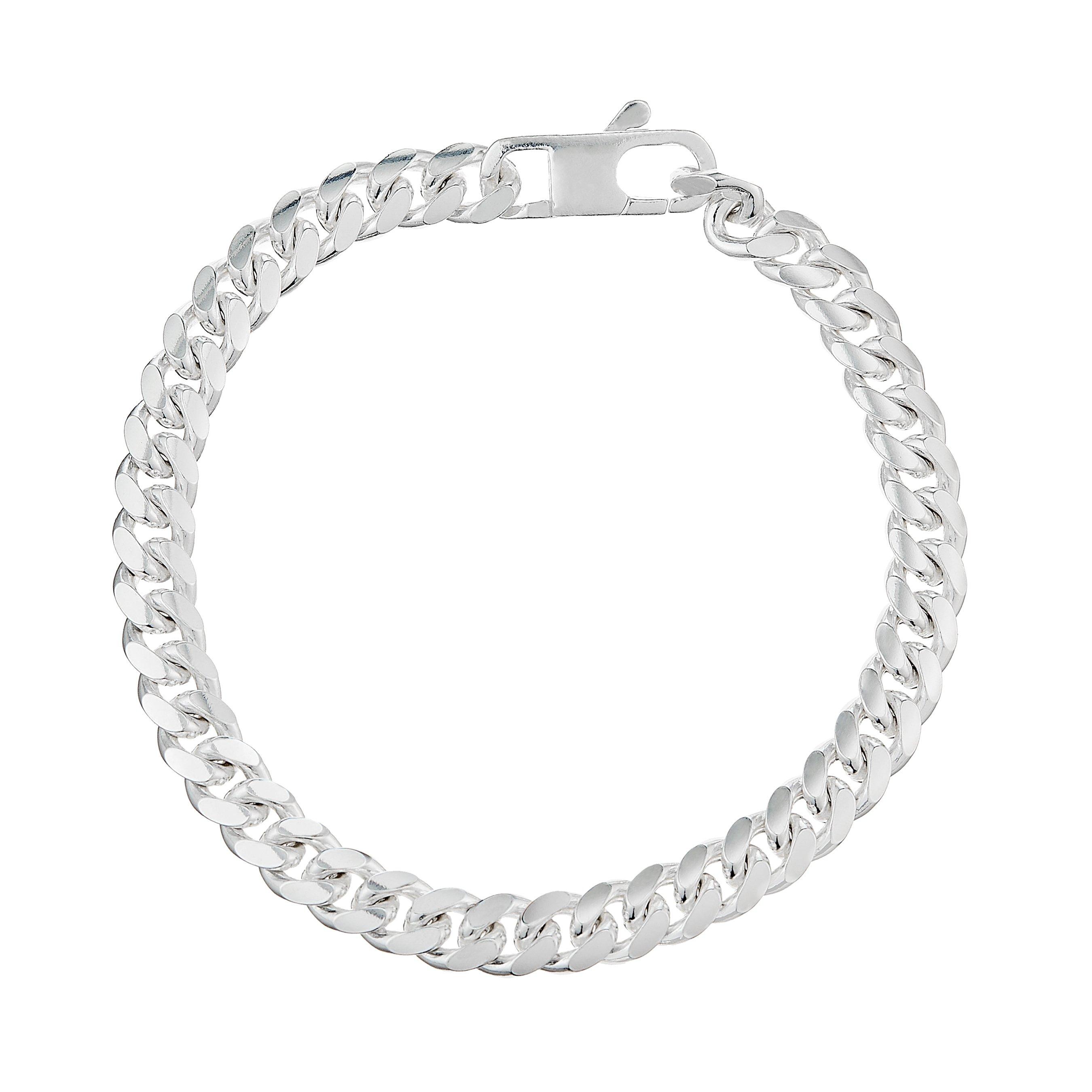 Silver cuban link on sale armband