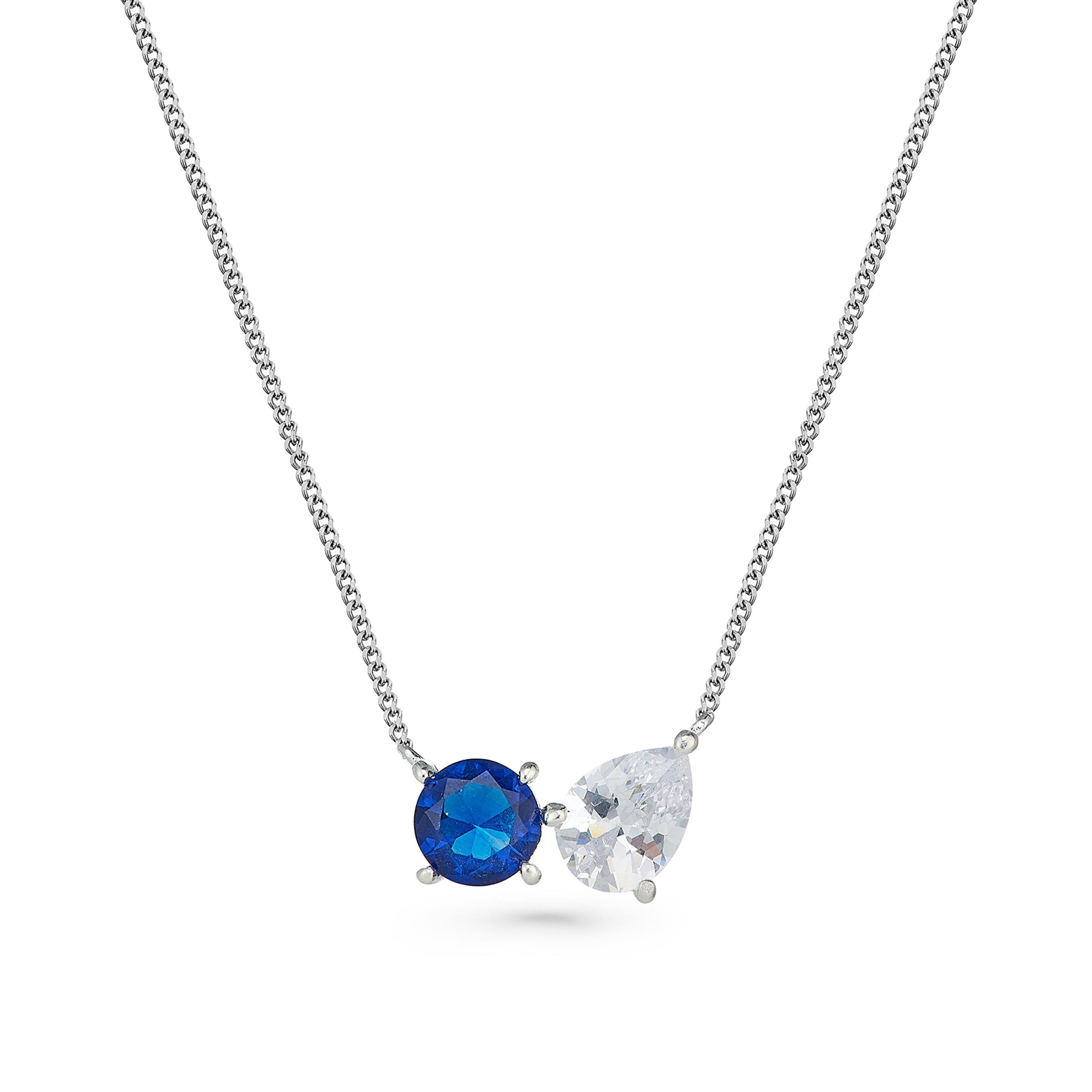 Sterling silver cubic hot sale zirconia necklaces