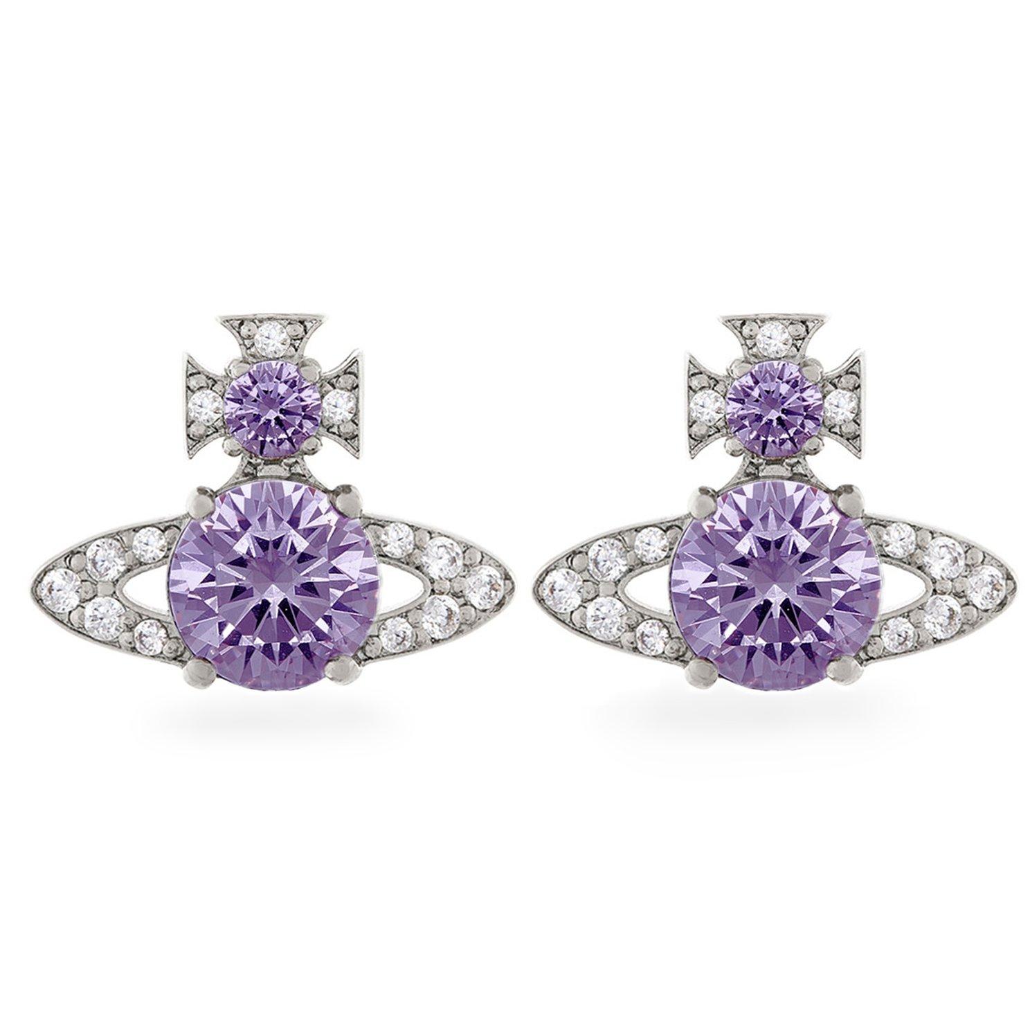 Purple vivienne westwood earrings discount
