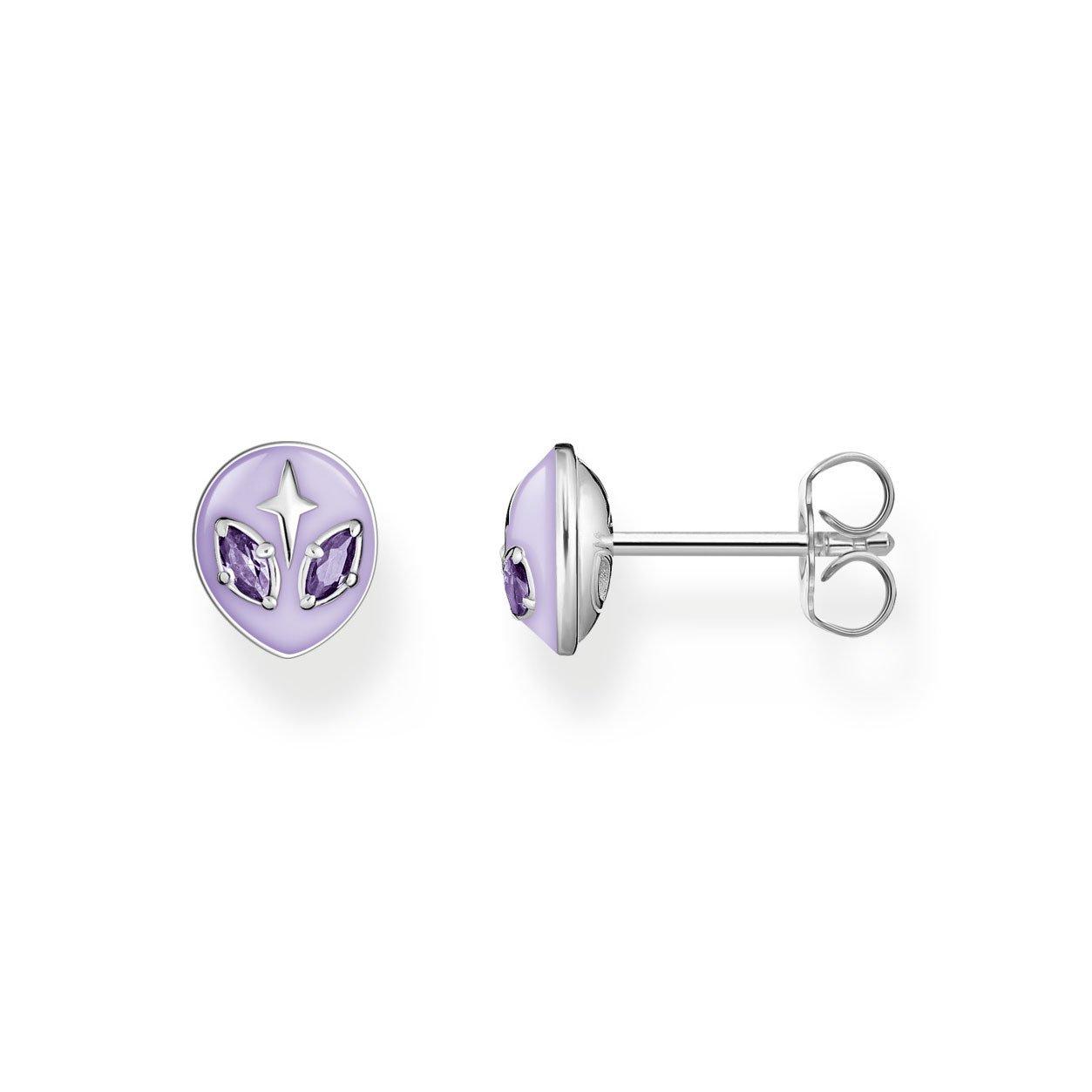 Thomas Sabo Silver Alien Stud Earrings