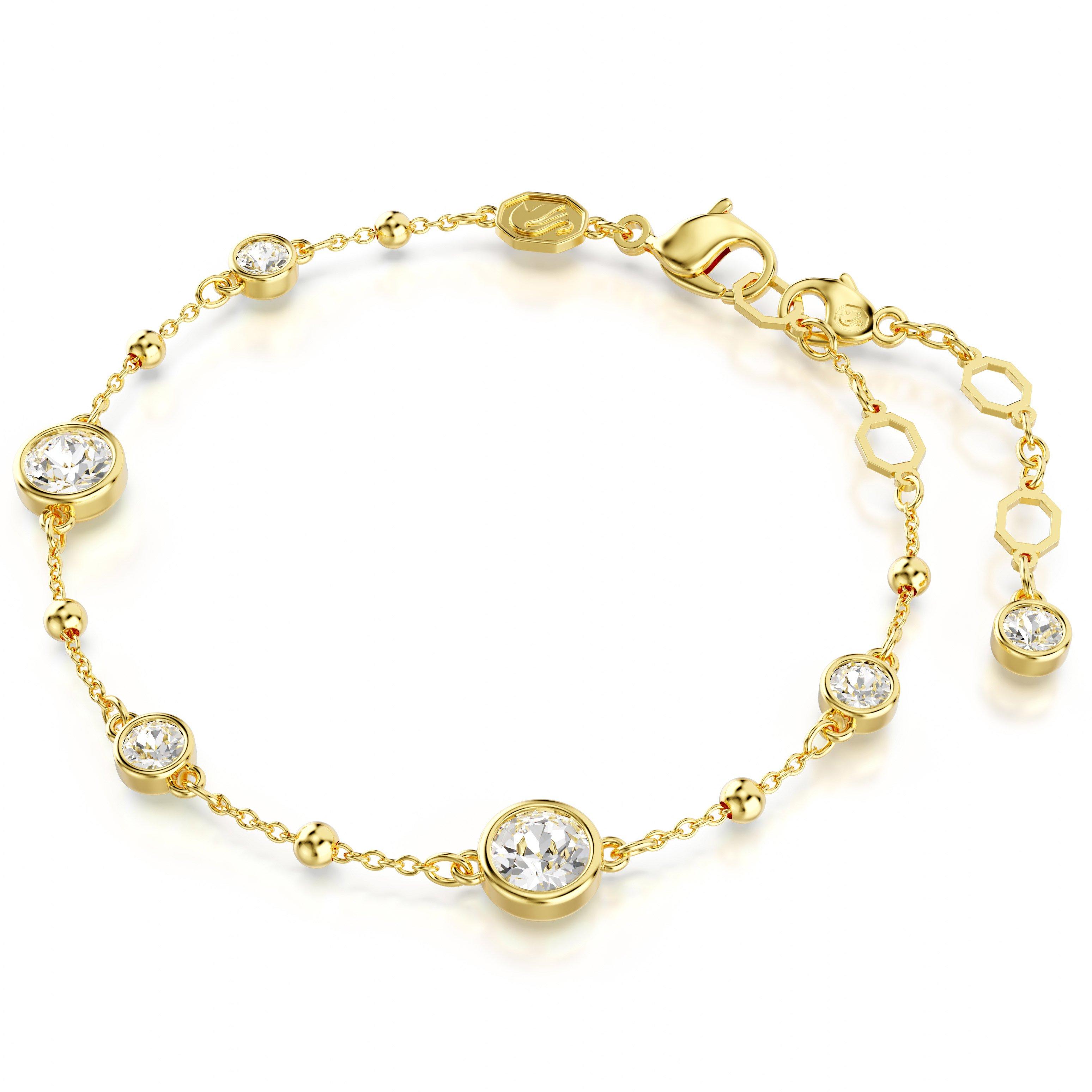 Swarovski Imber Yellow Metal Crystal Bracelet | 0140837 | Beaverbrooks ...