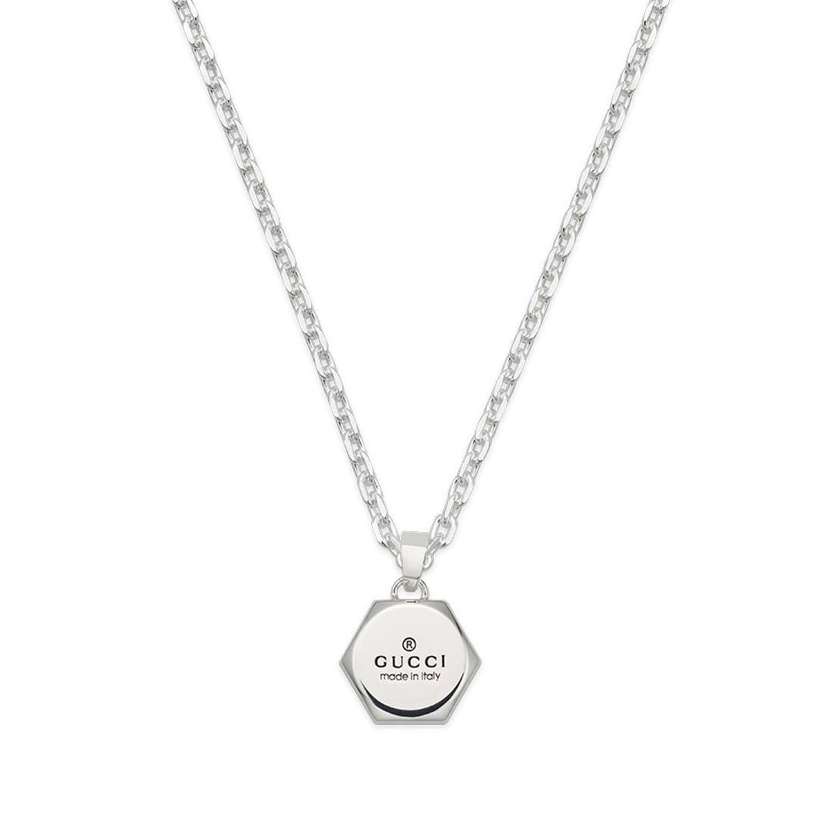 Gucci Trademark Silver Necklace | 0140848 | Beaverbrooks the Jewellers