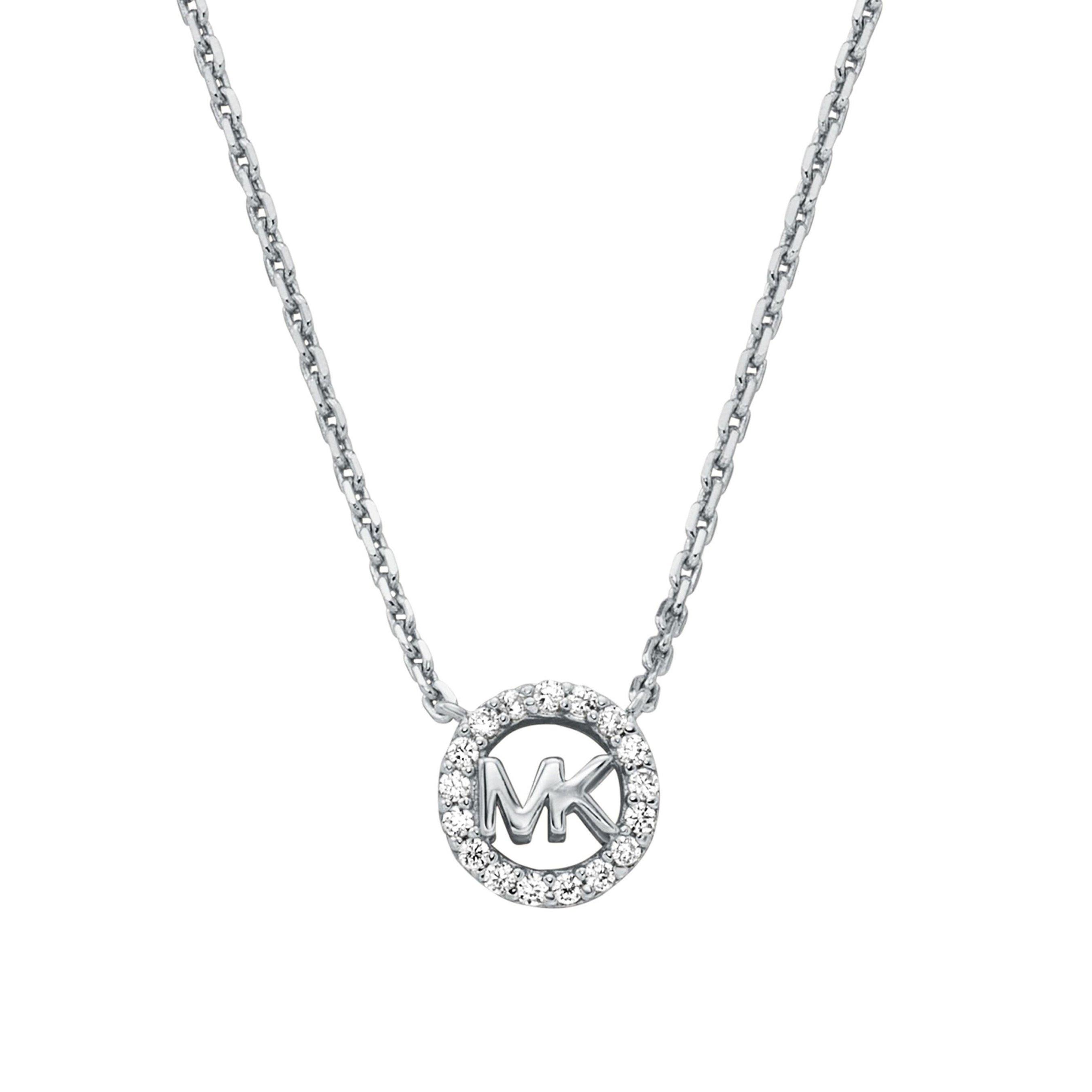 Michael Kors Silver Cubic Zirconia Necklace | 0141624