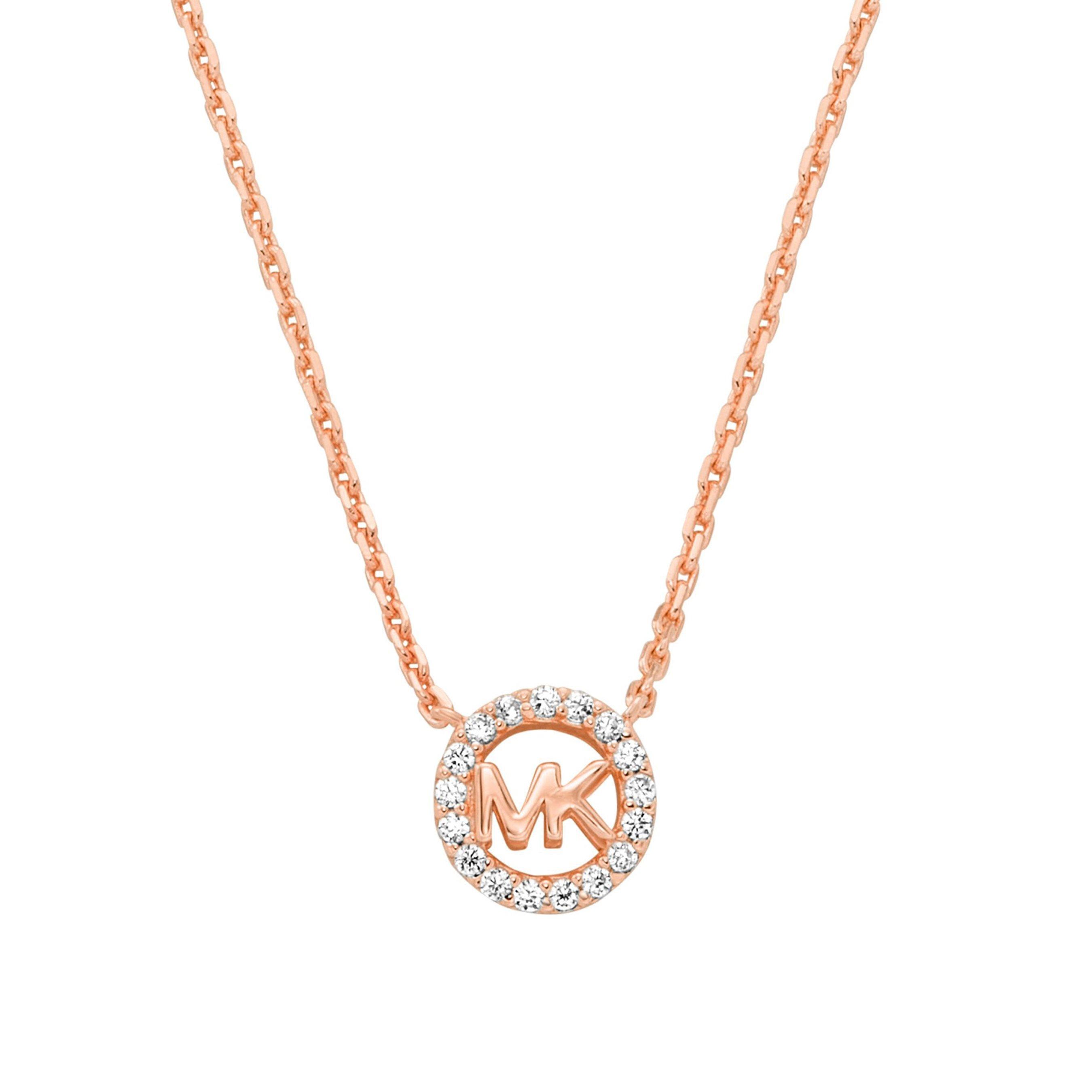 Michael Kors Yellow Gold Plated Cubic Zirconia Necklace | 0141625