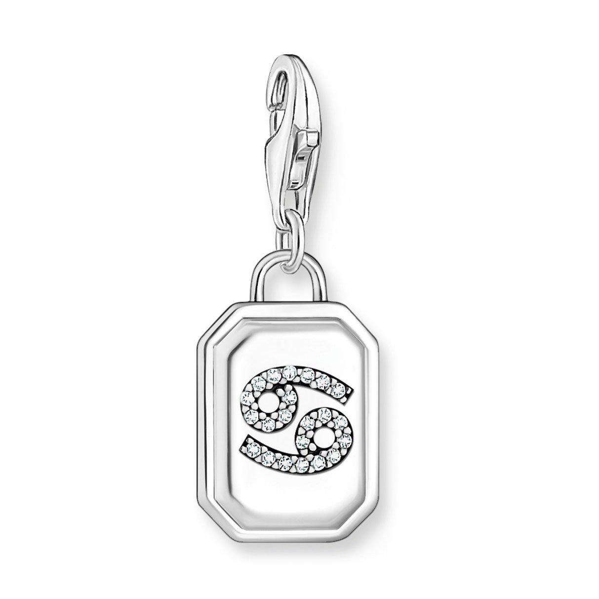 Thomas Sabo Silver Cubic Zirconia Cancer Charm 0142457 Beaverbrooks the Jewellers