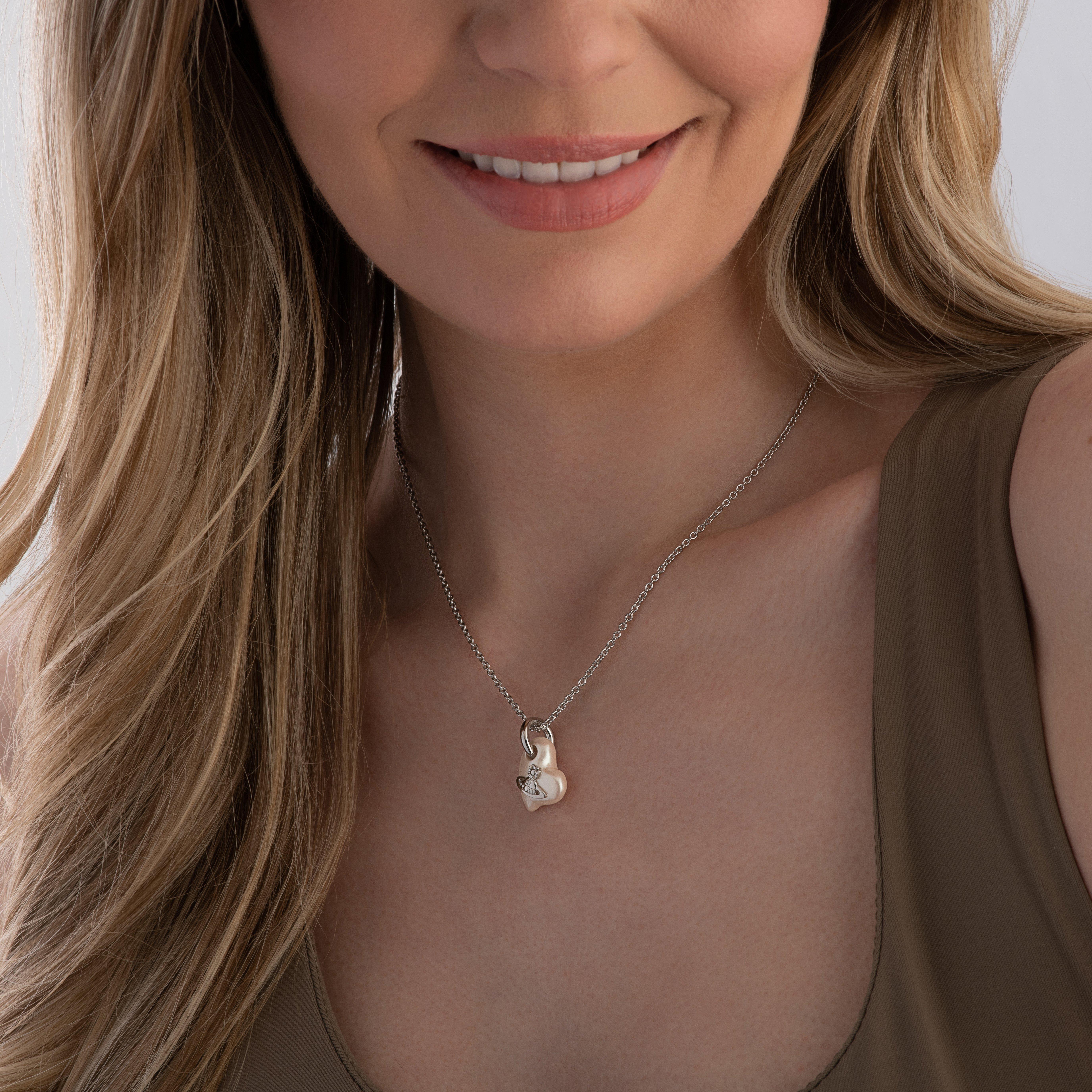 Vivienne Westwood Florentina Pearl Heart Pendant | 0142526