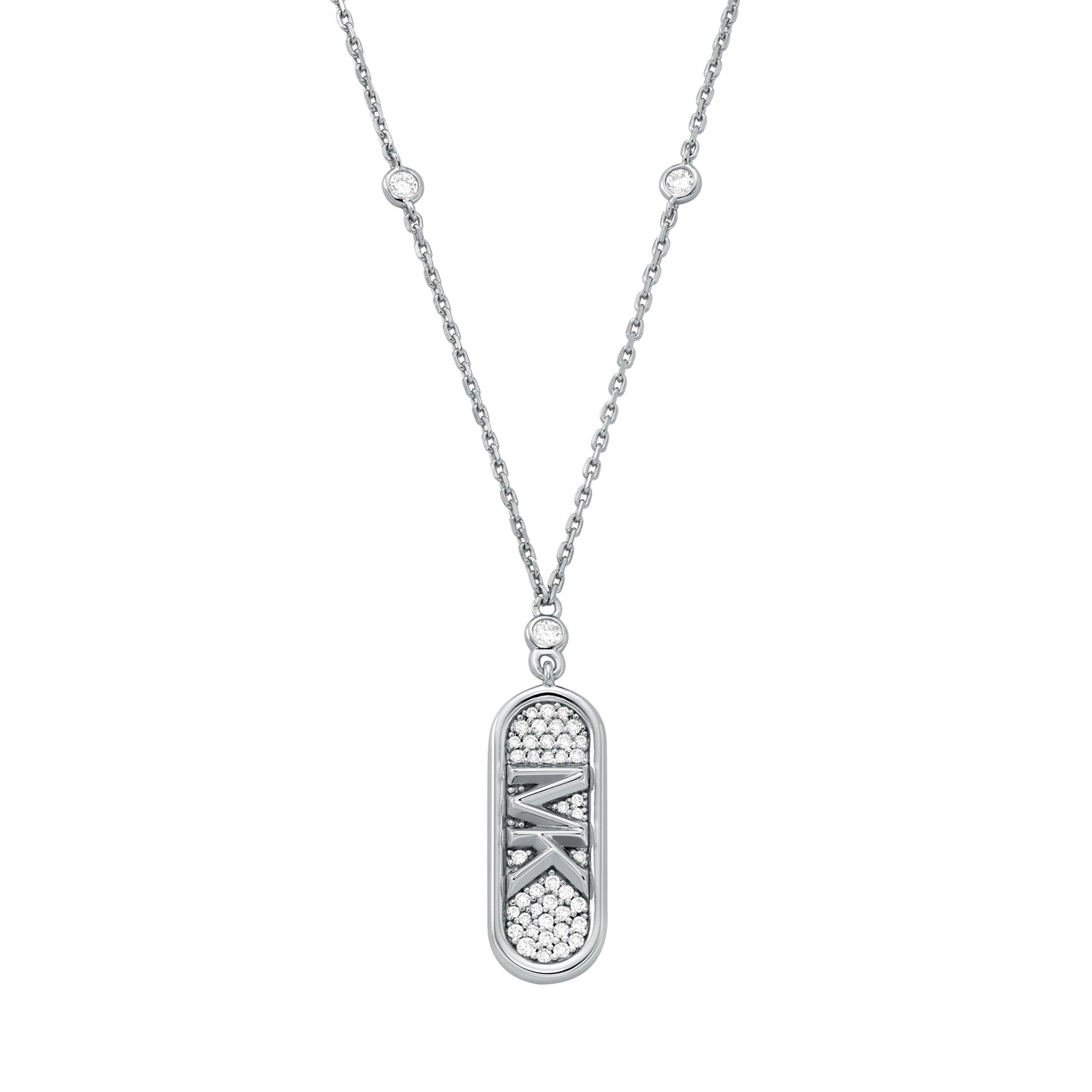 Michael kors dog tag necklace hotsell