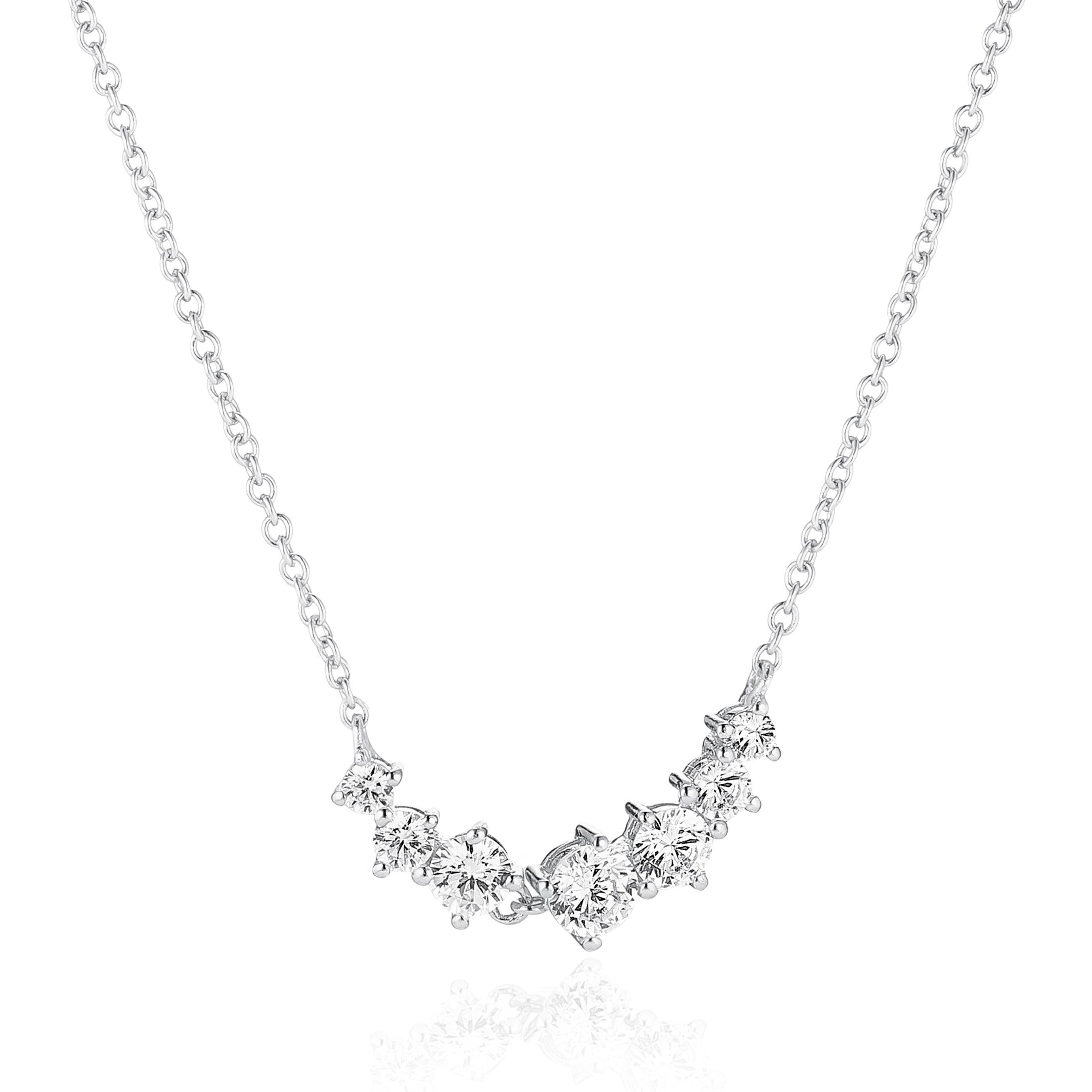 Sif Jakobs Belluno Piccolo Silver Cubic Zirconia Necklace | 0143807 ...