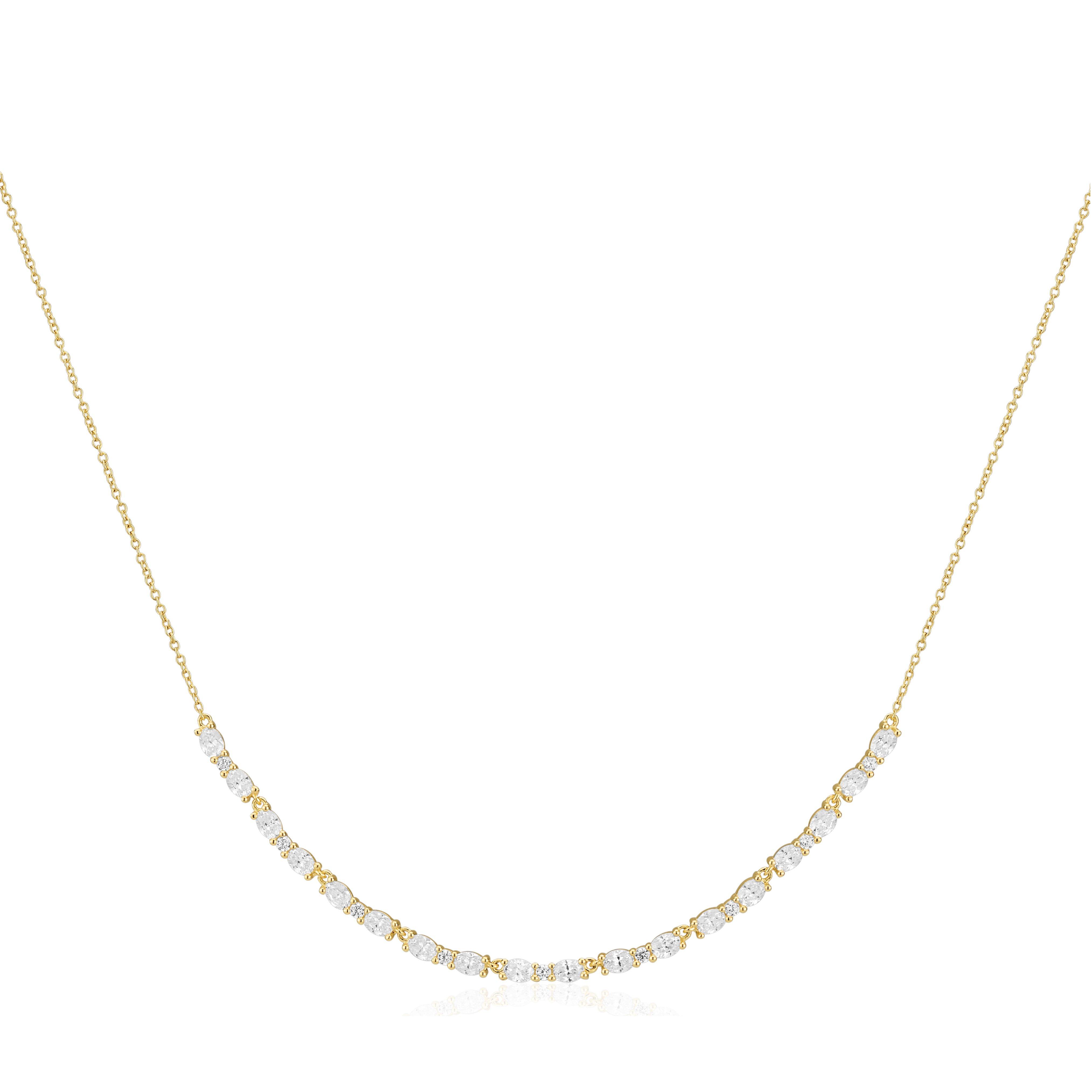 Sif Jakobs Ellera 18ct Yellow Gold Plated Cubic Zirconia Necklace