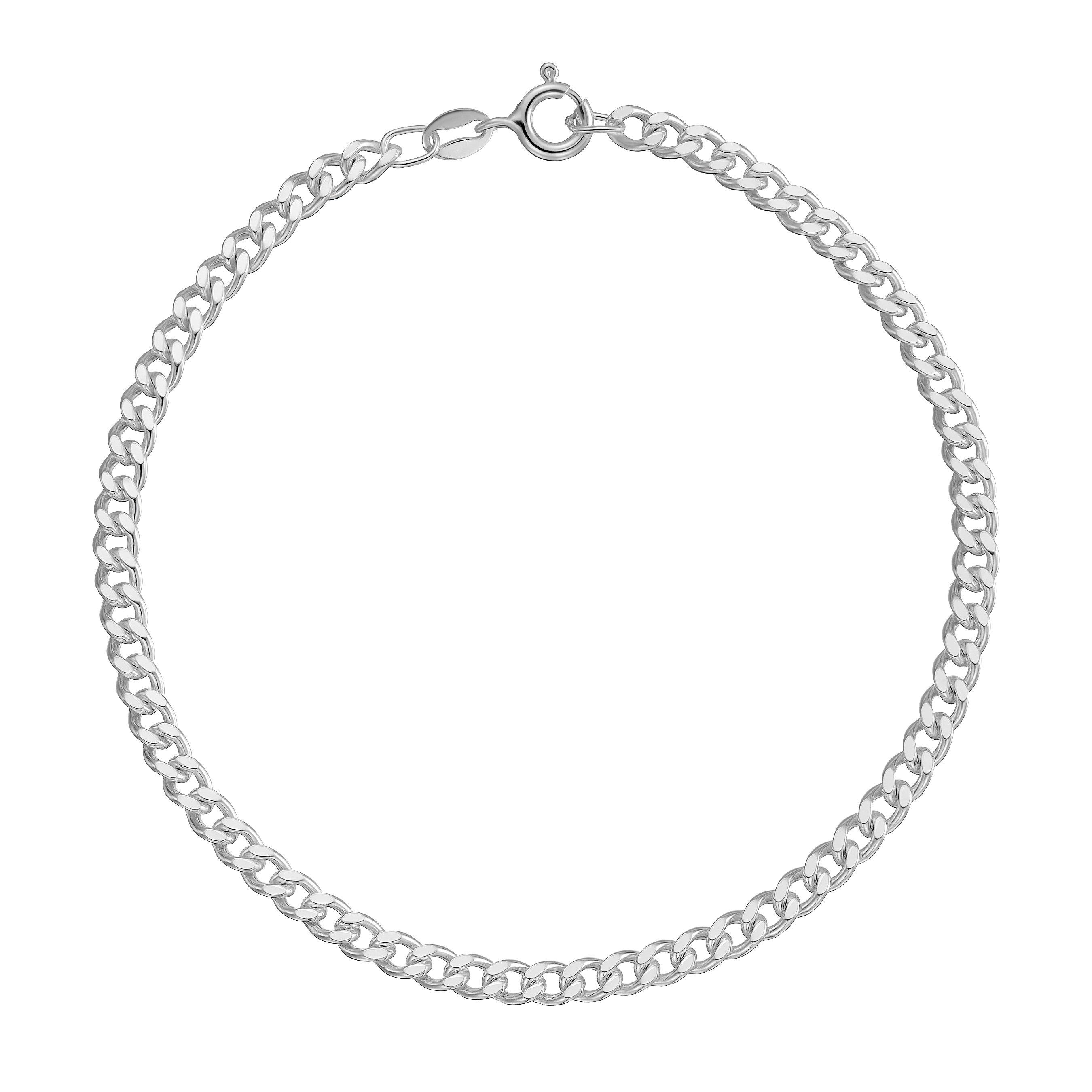 Silver Curb Men’s Bracelet | 0143919 | Beaverbrooks the Jewellers