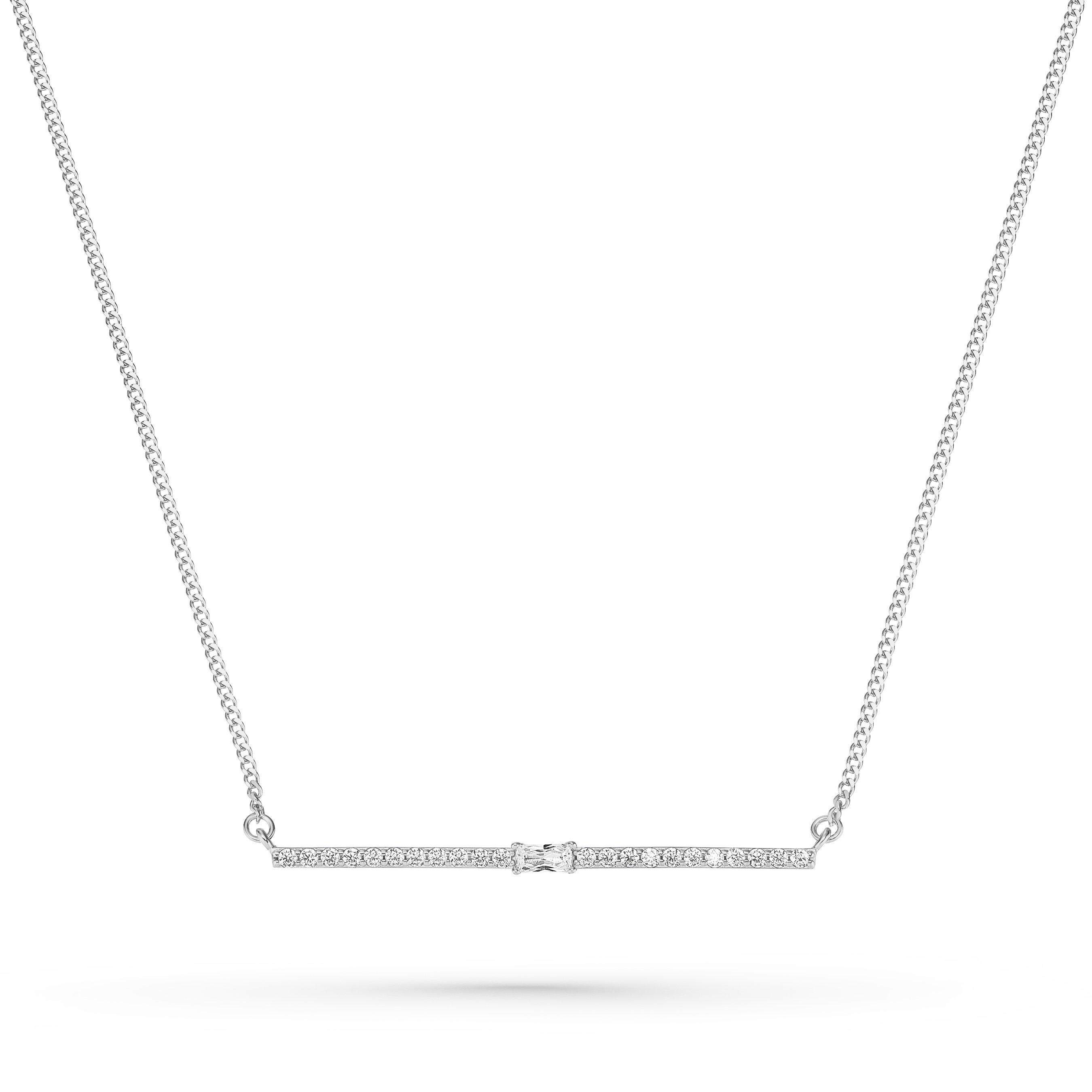Lauren Ralph Lauren Silver Cubic Zirconia Necklace