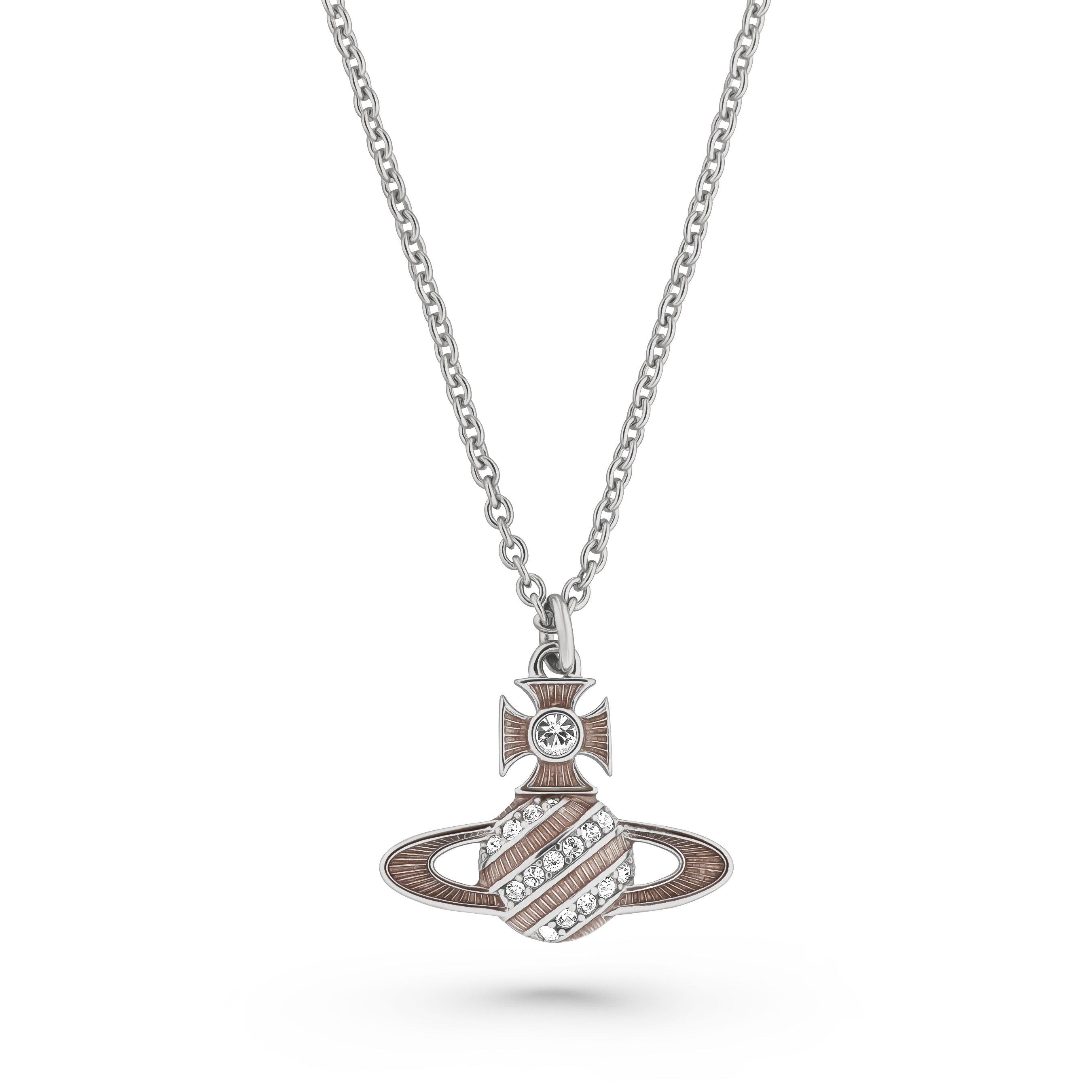 ？？ Vivienne Westwood Vivienne Westwood Ariella Silver Blue Cubic Zirconia Pendant