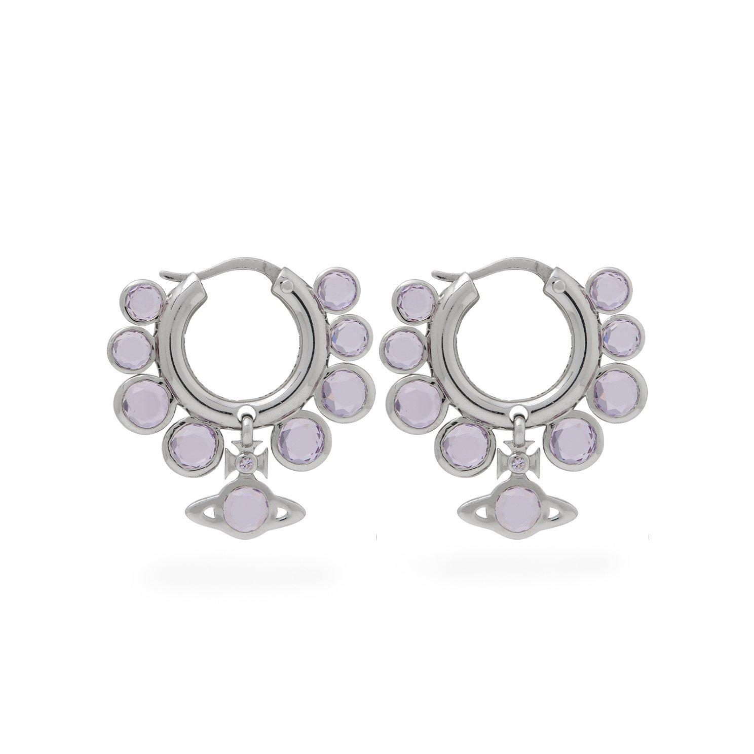 Vivienne Westwood Pink Ribbon Yellow Gold Tone Stud Earrings