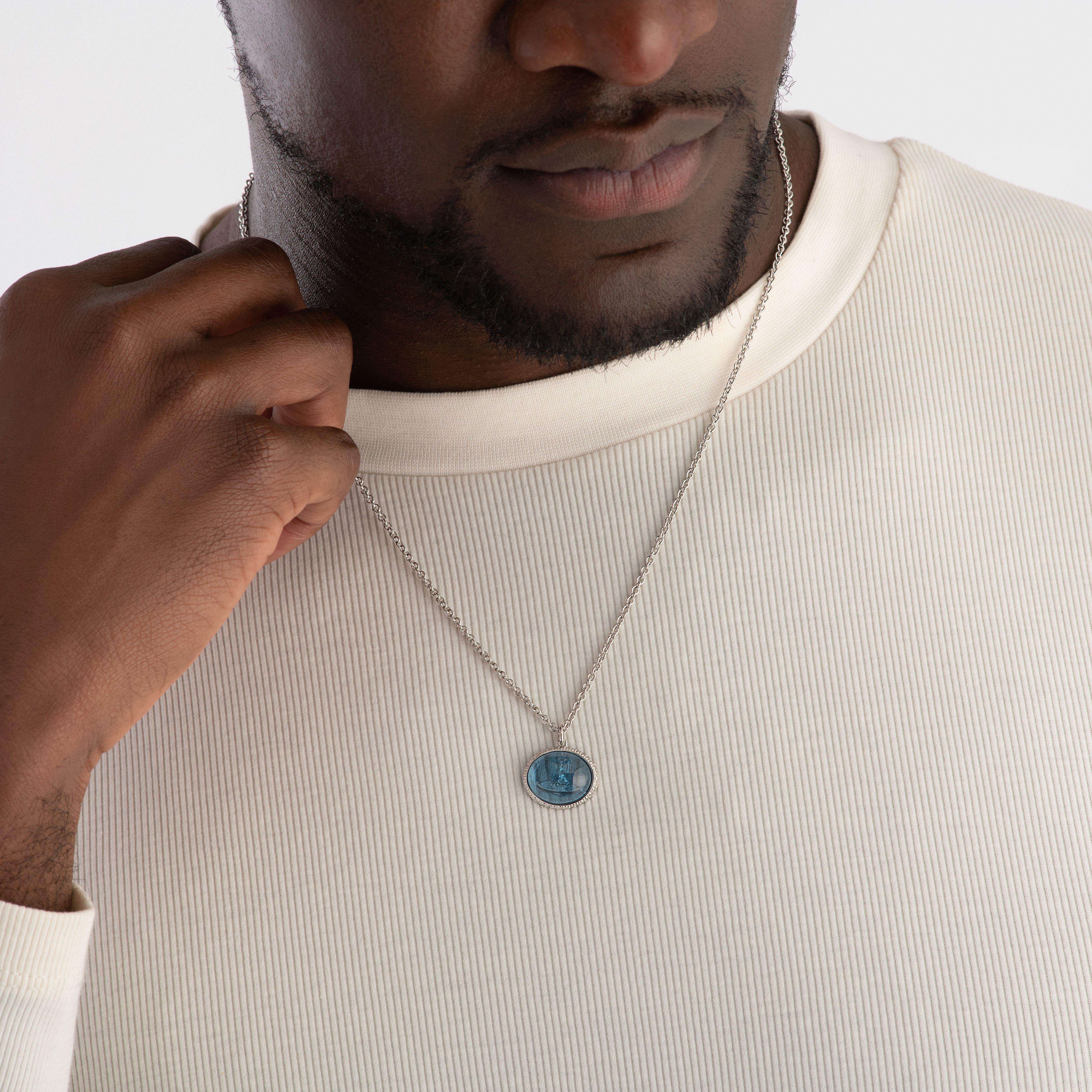 Vivienne Westwood☆Alvaro Silver Cabochon Pendant【UK発】 Vivienne Westwood Alvaro Silver Cabochon Pendant | 0144951