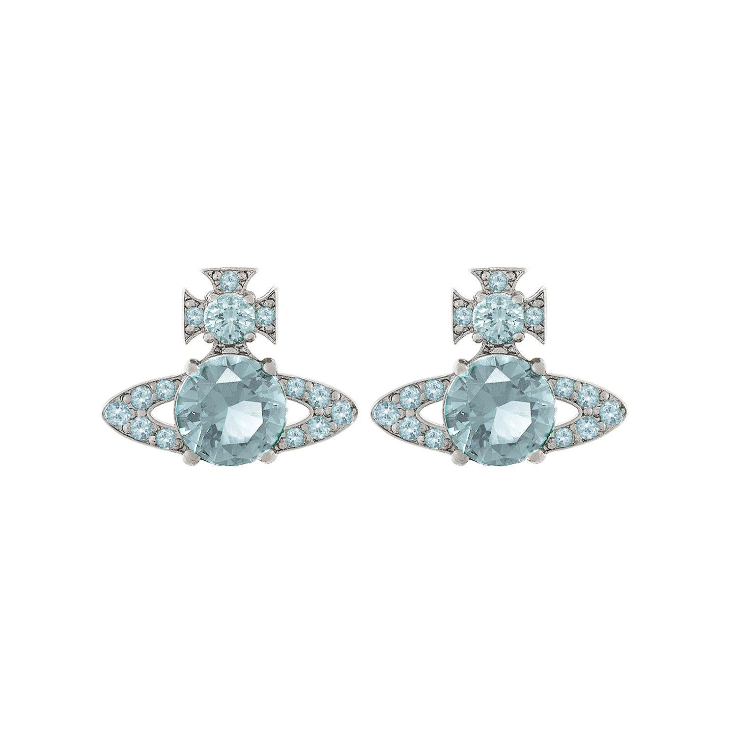 Vivienne Westwood Women's Ismene Silver Cubic Zirconia Stud Earrings