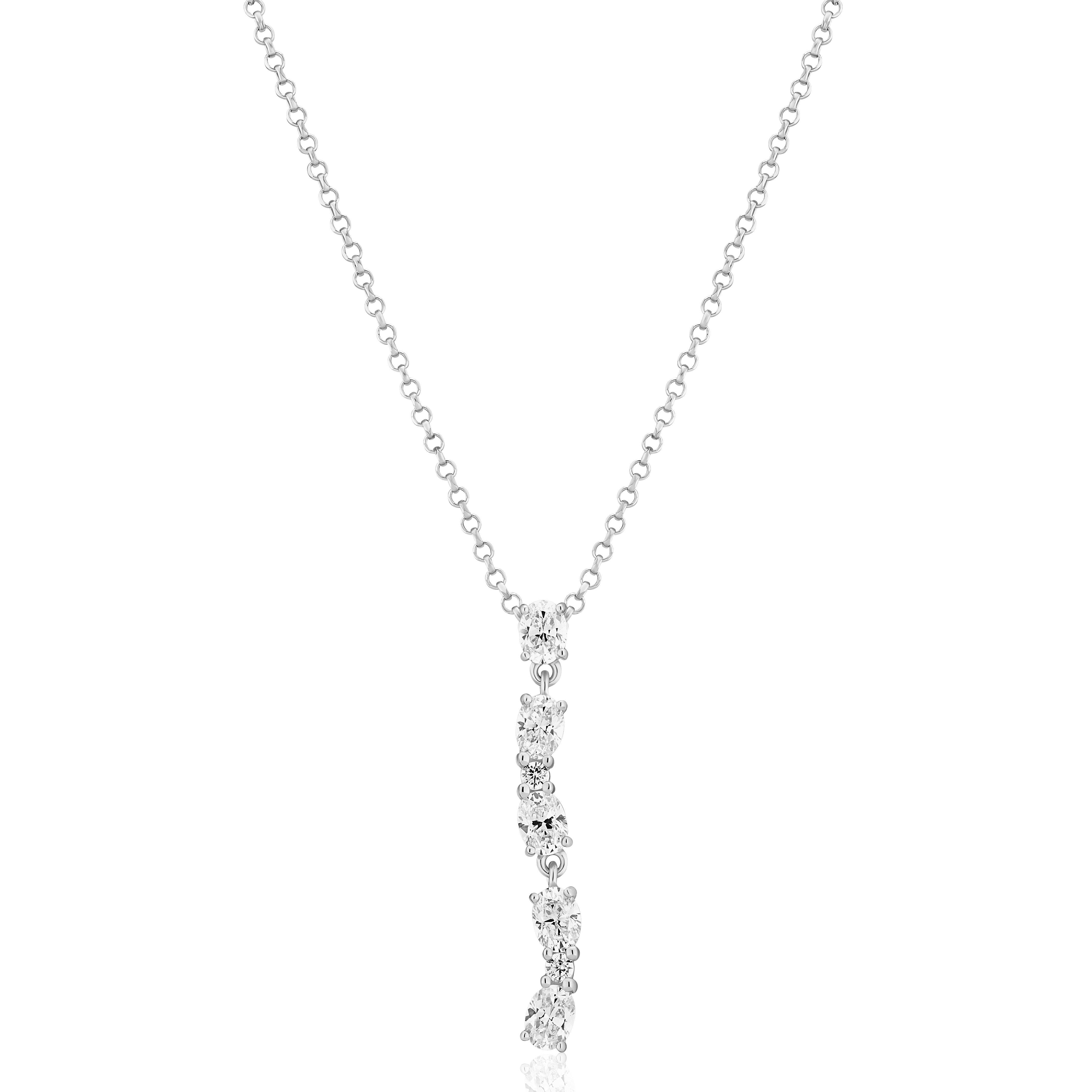  Sif Jakobs Ellera Ovale Lungo Cubic Zirconia Necklace