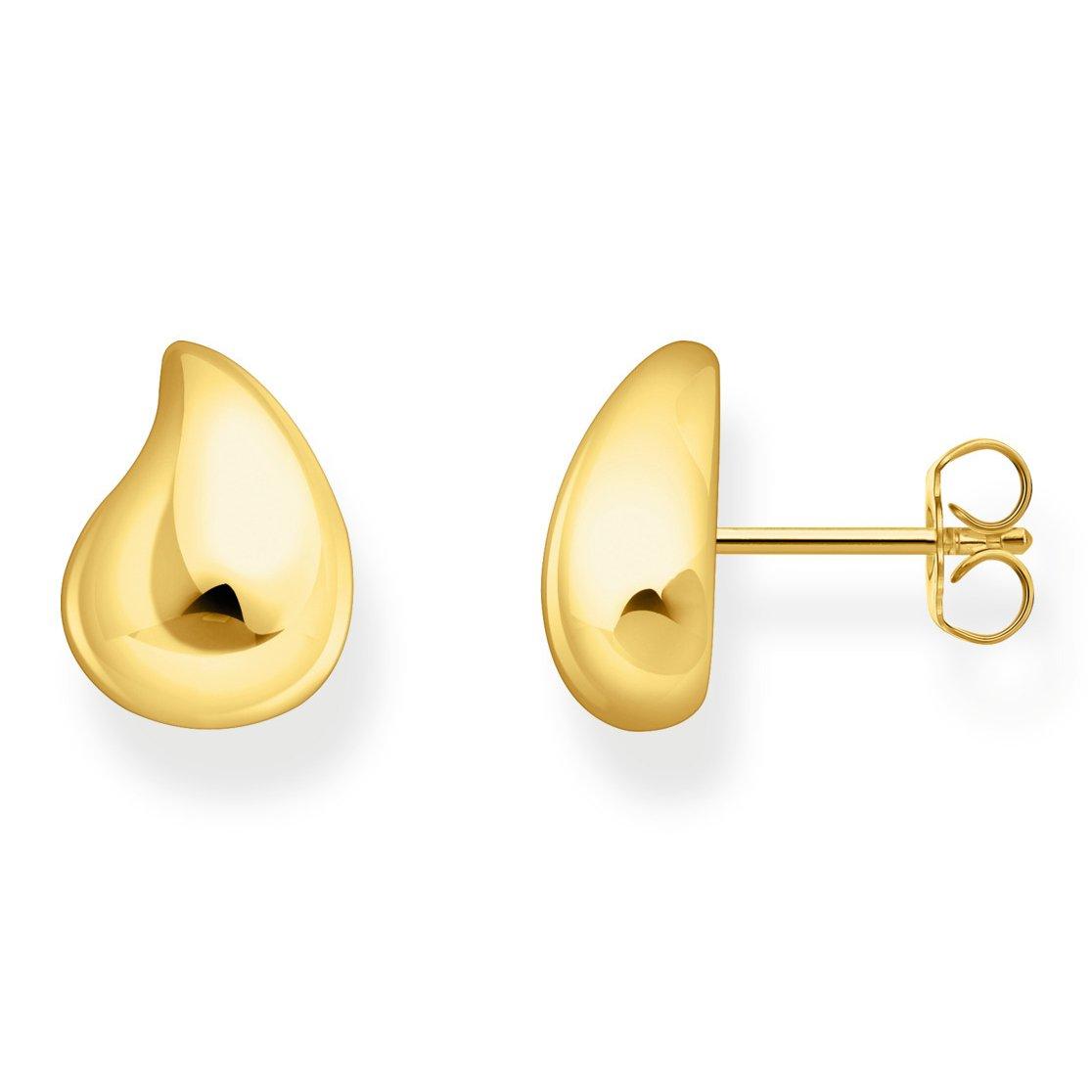 Thomas Sabo 18ct Yellow Gold Plated Teardrop Earrings 0146282