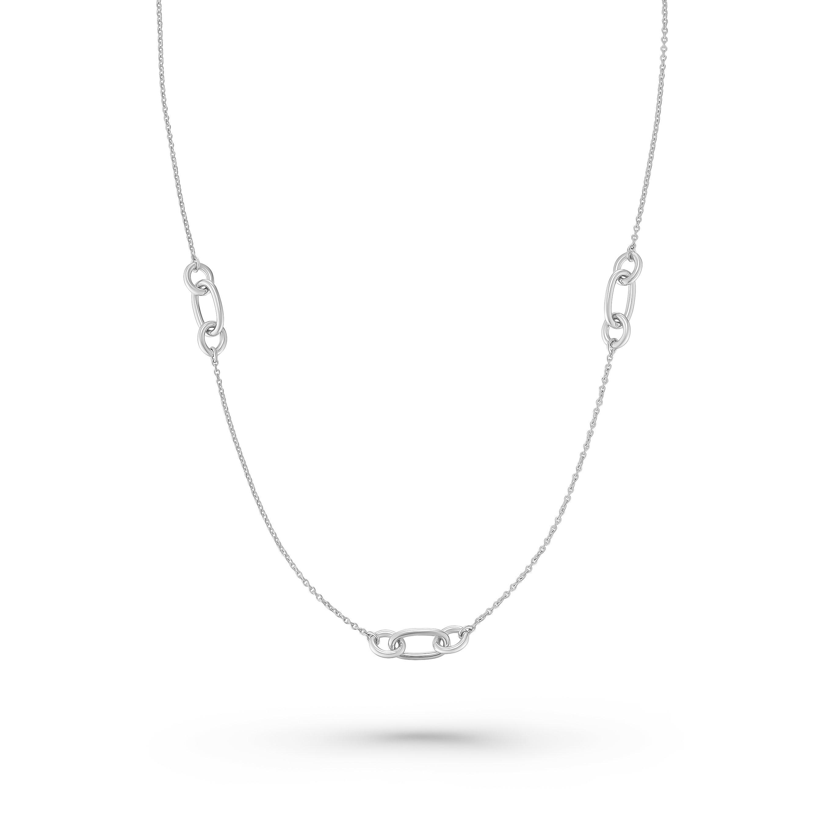 Lauren Ralph Lauren Silver Link Necklace | 0146915 | Beaverbrooks