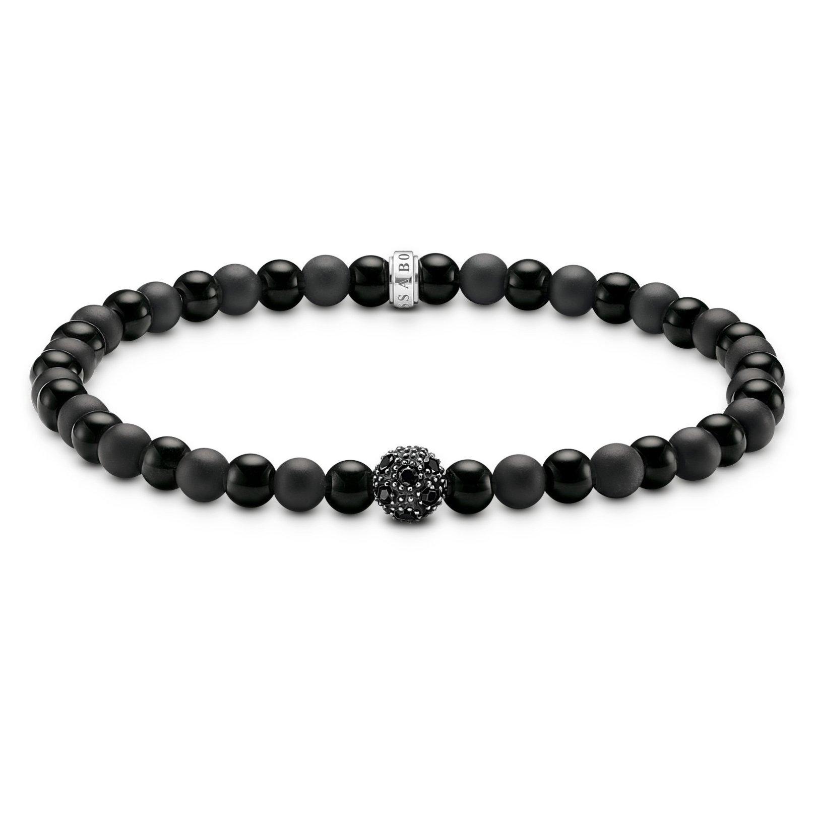 Thomas Sabo Talisman Black Cubic Zirconia Obsidian Bracelet