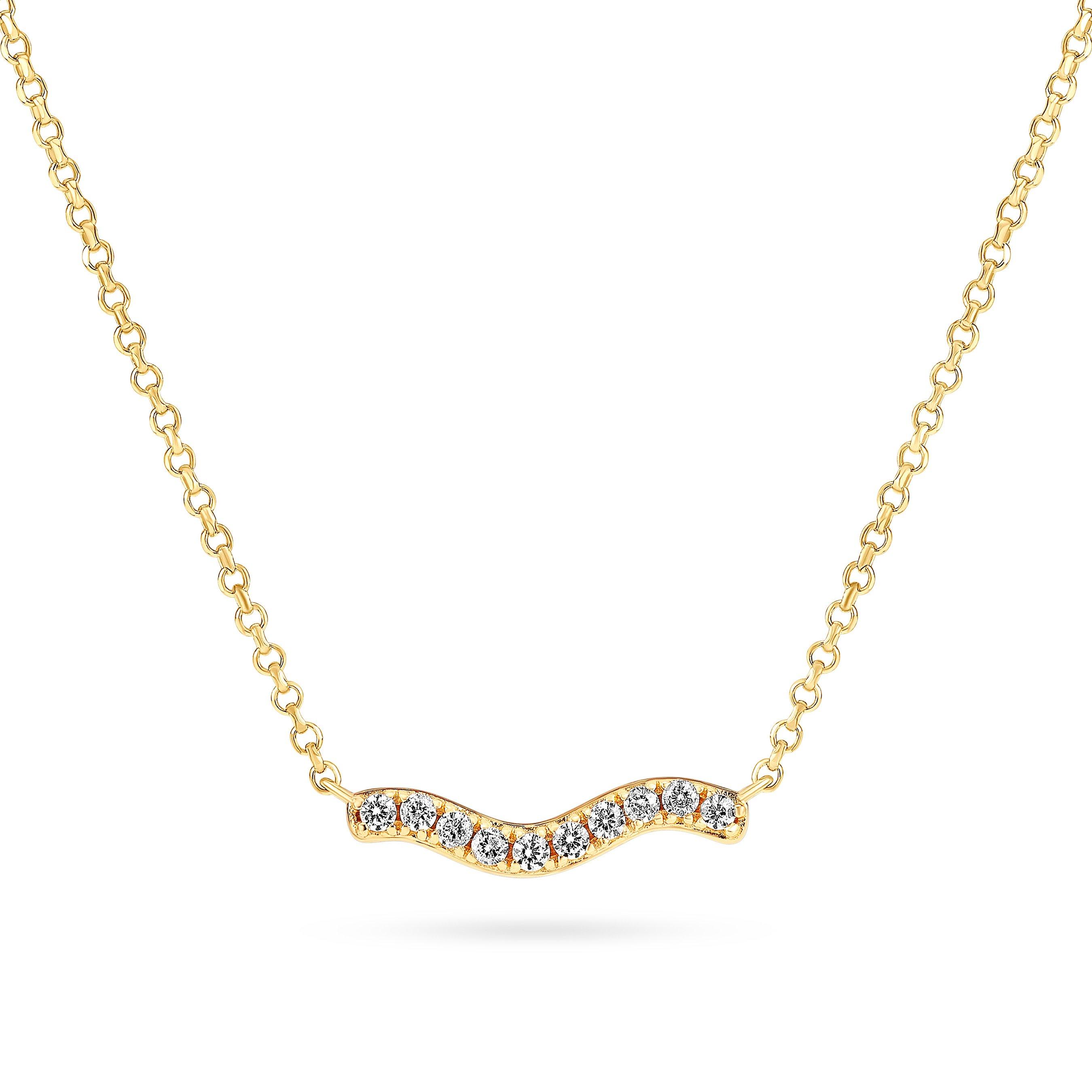 Sif Jakobs Ellera Waves Pianura Silver Necklace | 0148501