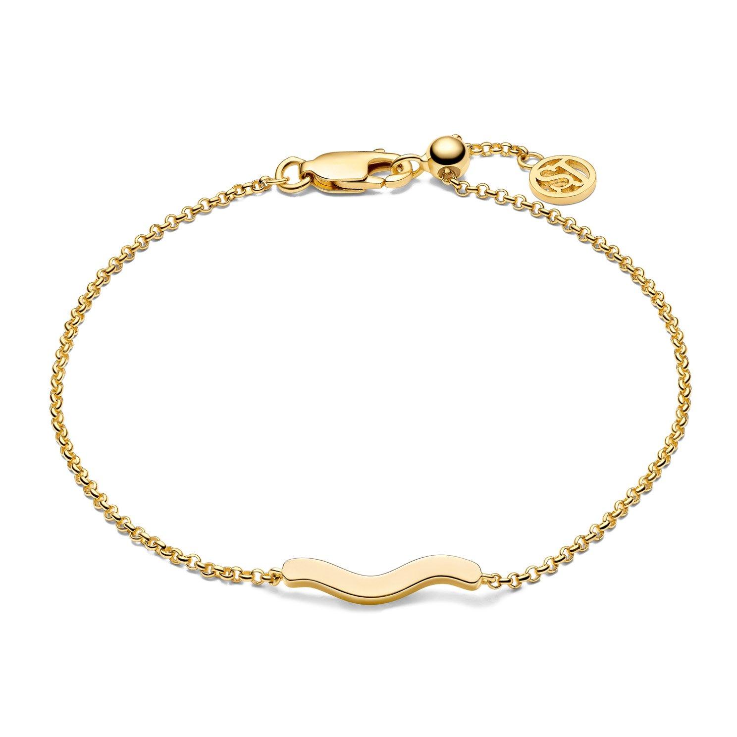Sif Jakobs Ellera Waves Pianura 18ct yellow gold plated Bracelet