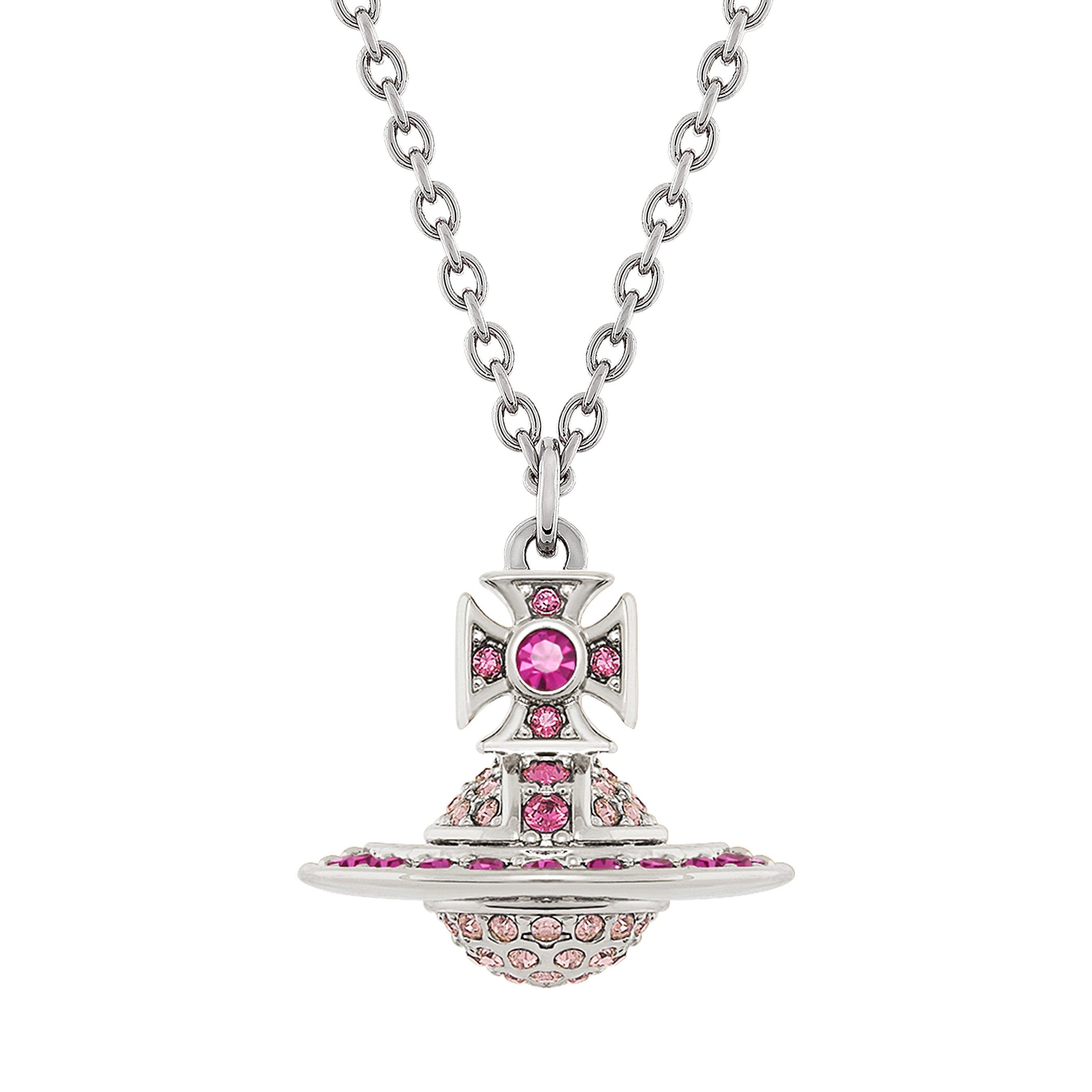 Vivienne Westwood Kika Silver Cubic Zirconia Pendant | 0148527