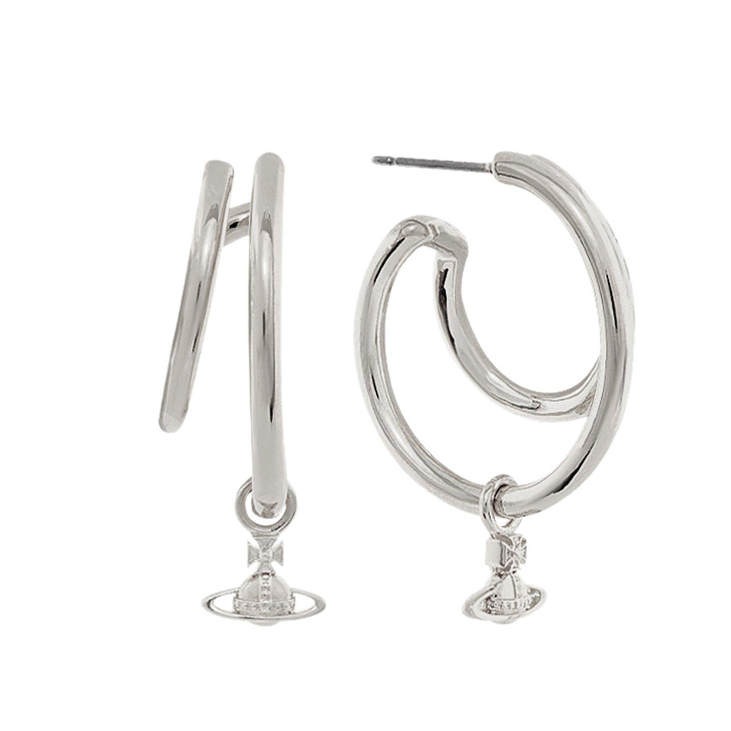 Vivienne Westwood Ronda Silver Hoop Earrings | 0148550 | Beaverbrooks