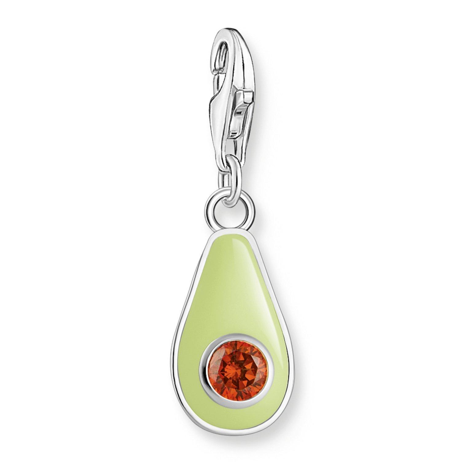 Thomas Sabo Silver Cubic Zirconia Avocado Charm