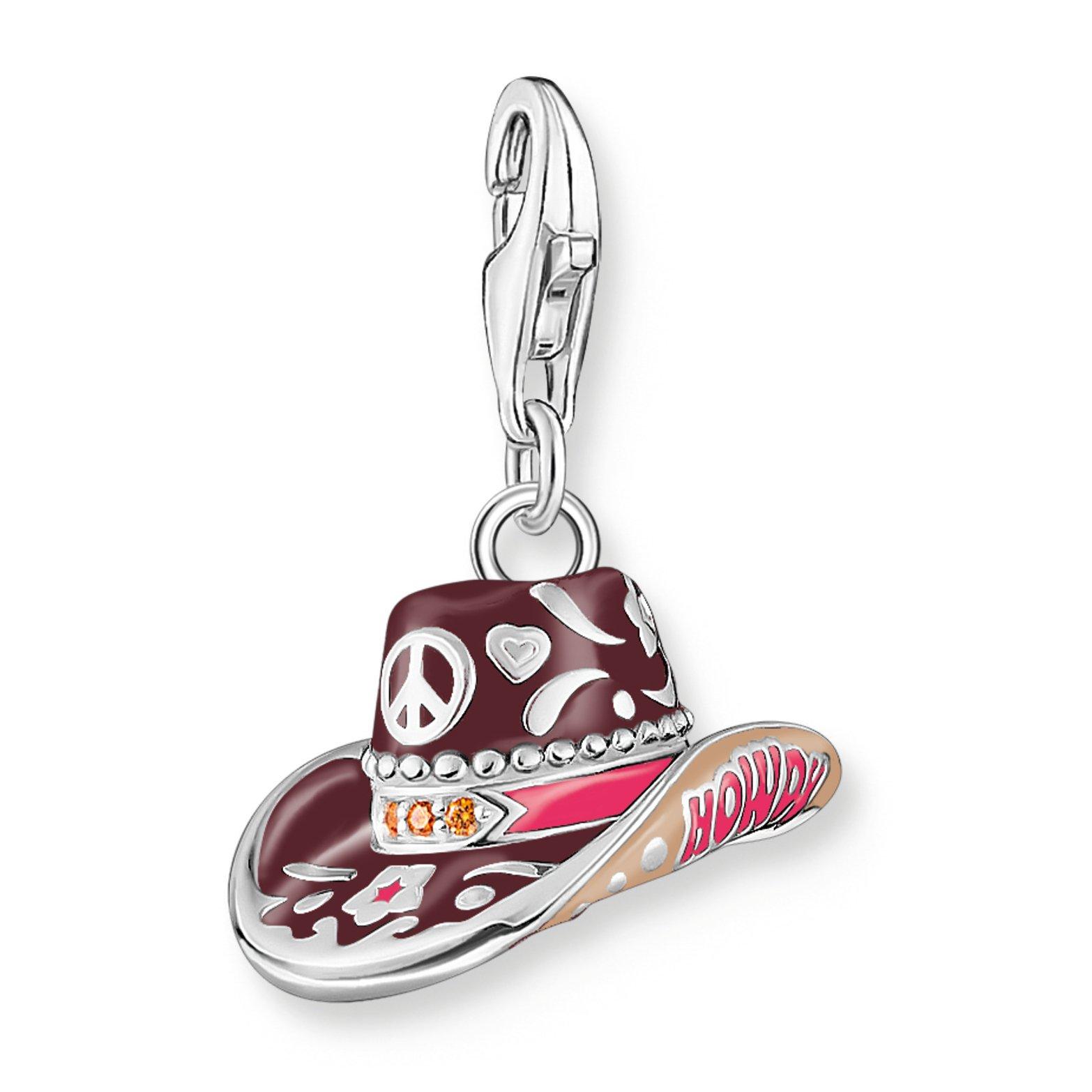 Thomas Sabo Silver Cubic Zirconia Cowboy Hat Charm