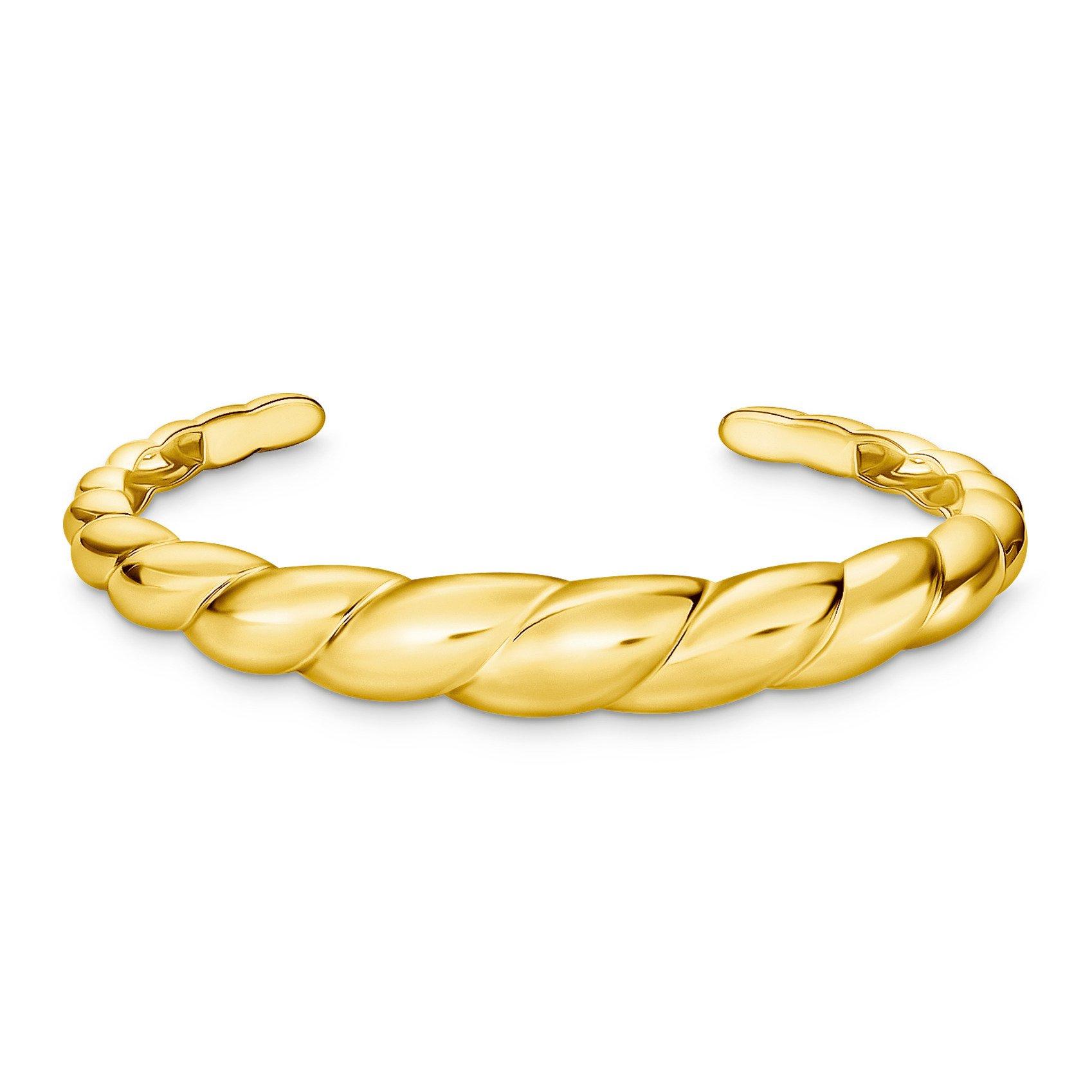 Thomas Sabo Yellow Gold Plated Twist Bangle