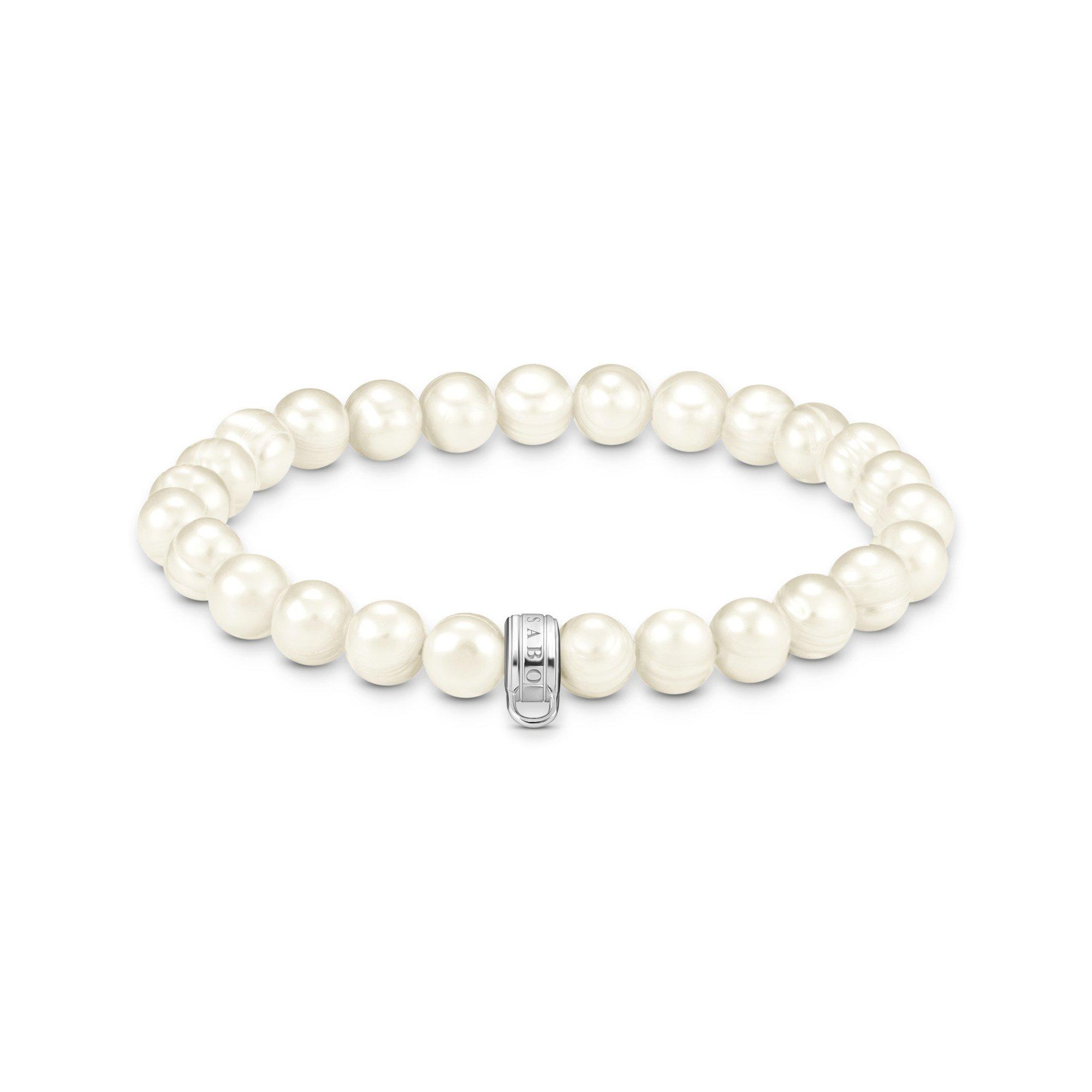 Thomas Sabo Silver 19cm Freshwater Pearl Bracelet