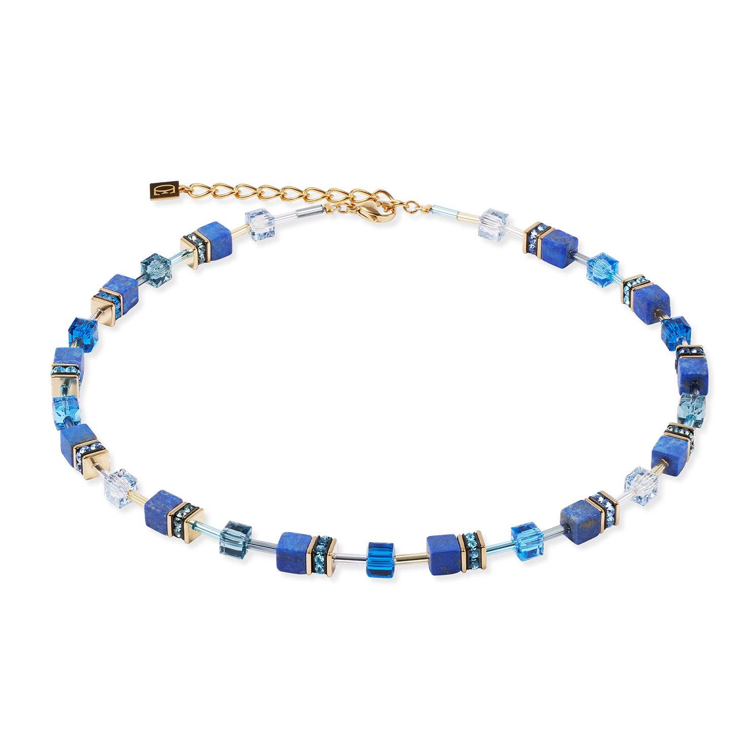 Coeur De Lion GeoCUBE Yellow Gold Tone Necklace