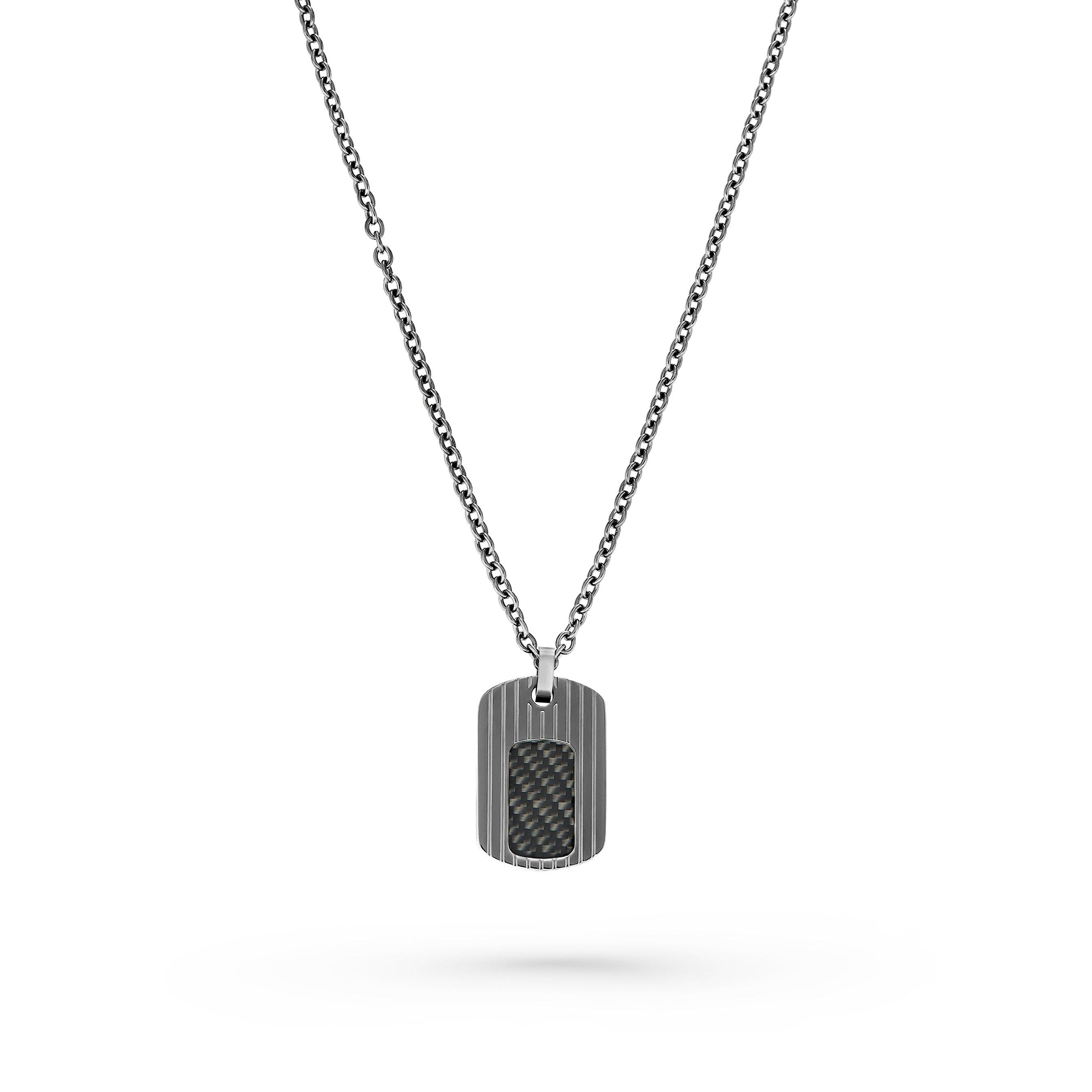 Beaverbrooks Gunmetal Dog Tag Men's Pendant | 0149403 | Beaverbrooks