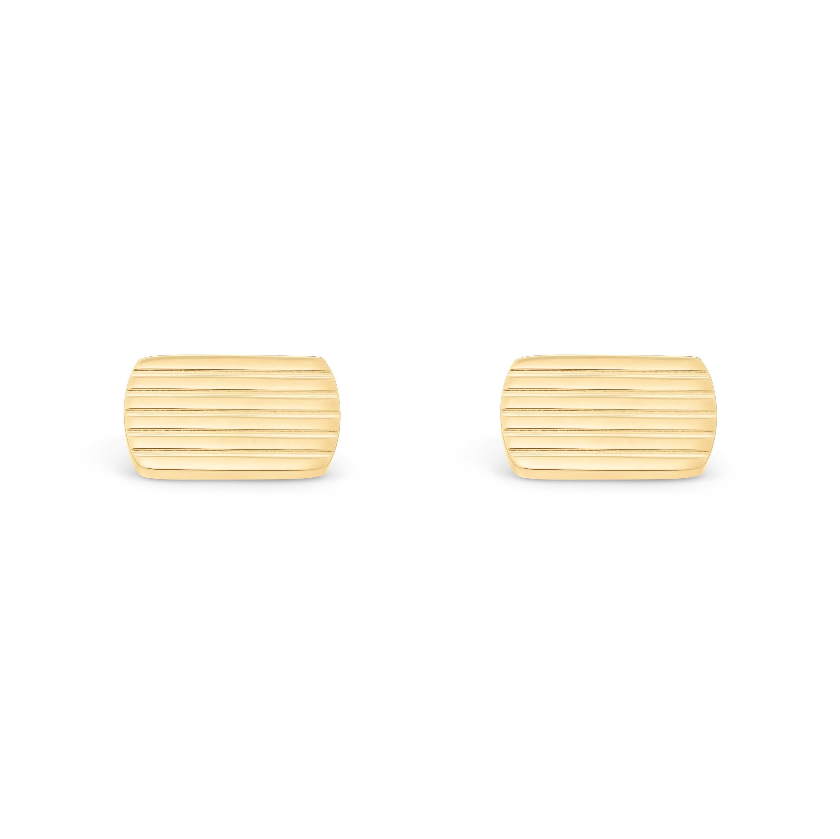 Beaverbrooks Yellow Gold Plated Men’s Cufflinks