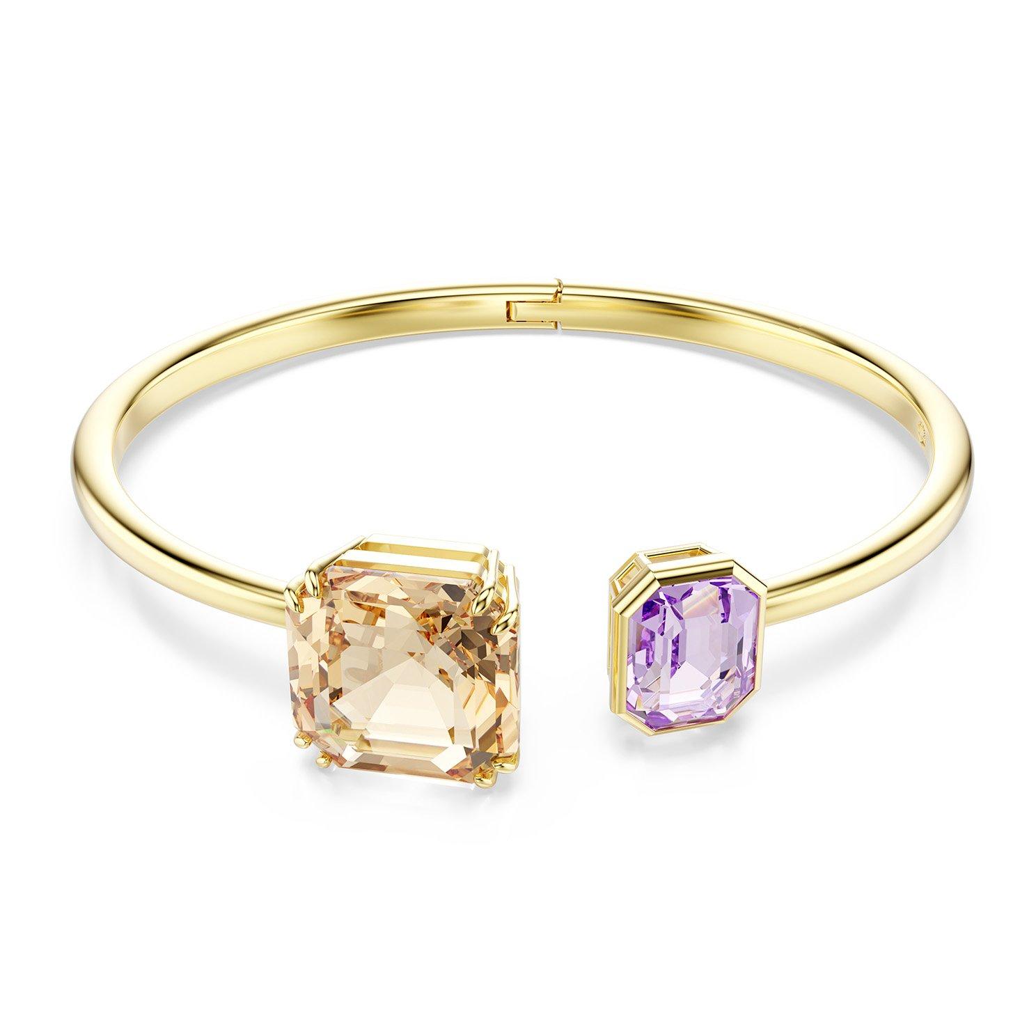 Swarovski Millenia Yellow Gold Tone Crystal Bangle