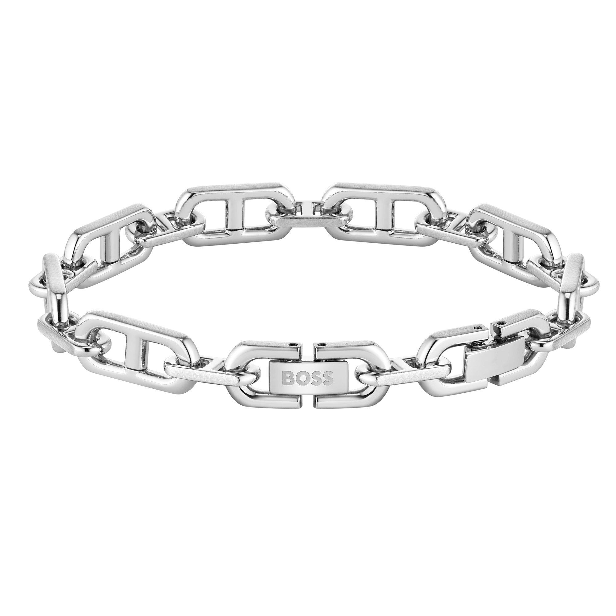 mmm.1021tIced Chain Bracelet 【5mm18cm BOSS Kode Stainless Steel Men's Bracelet | 0150855 | Beaverbrooks