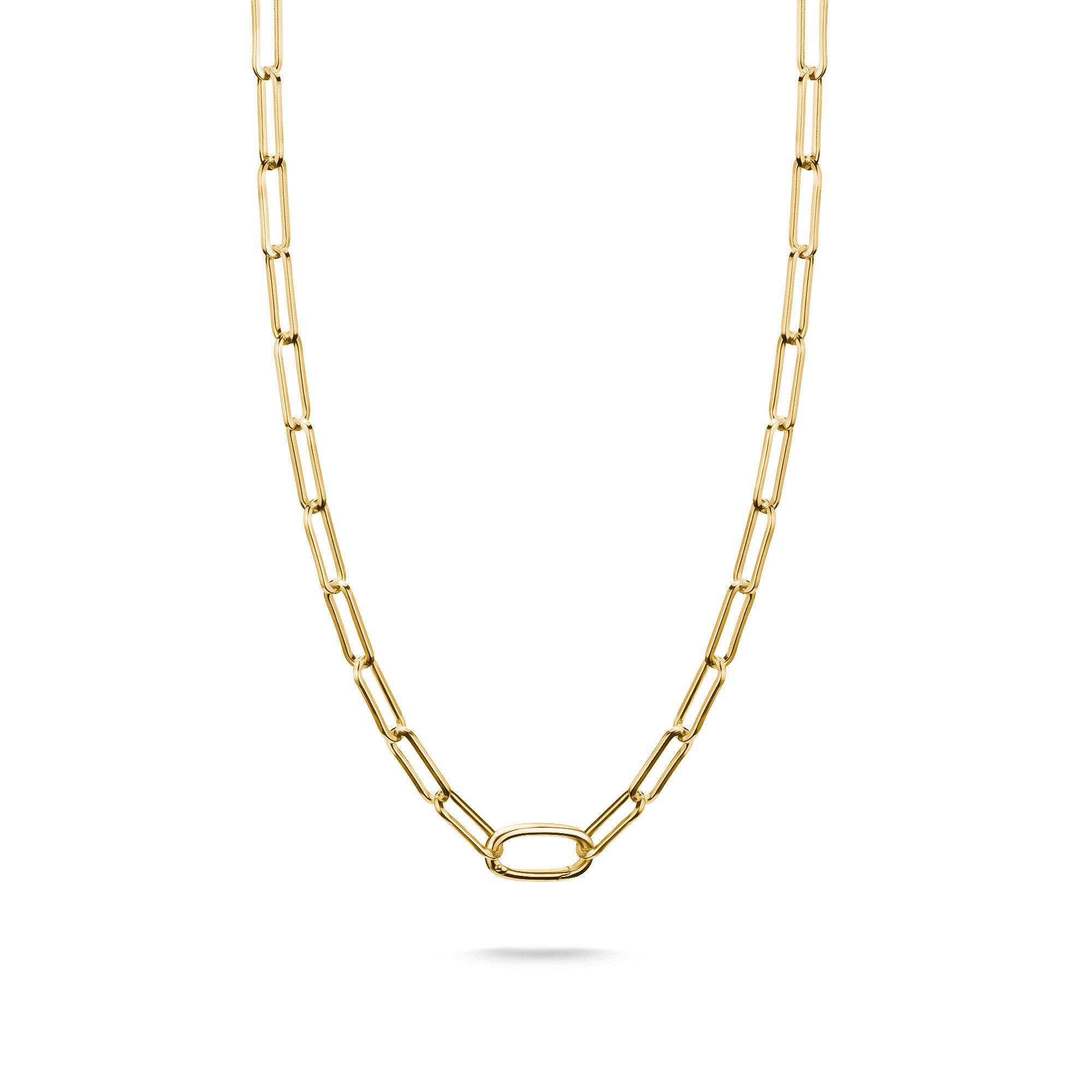 Thomas Sabo Connect 18ct Yellow Gold Paperclip Link Necklace