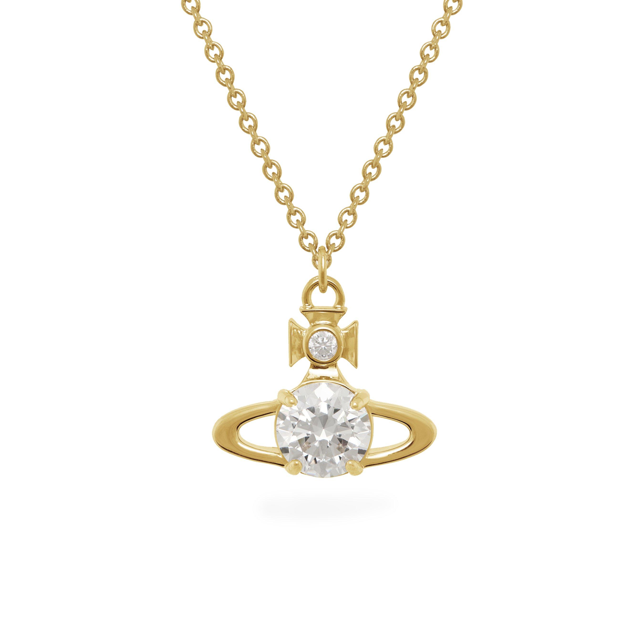 Vivienne Westwood Ariella Silver Blue Cubic Zirconia Pendant