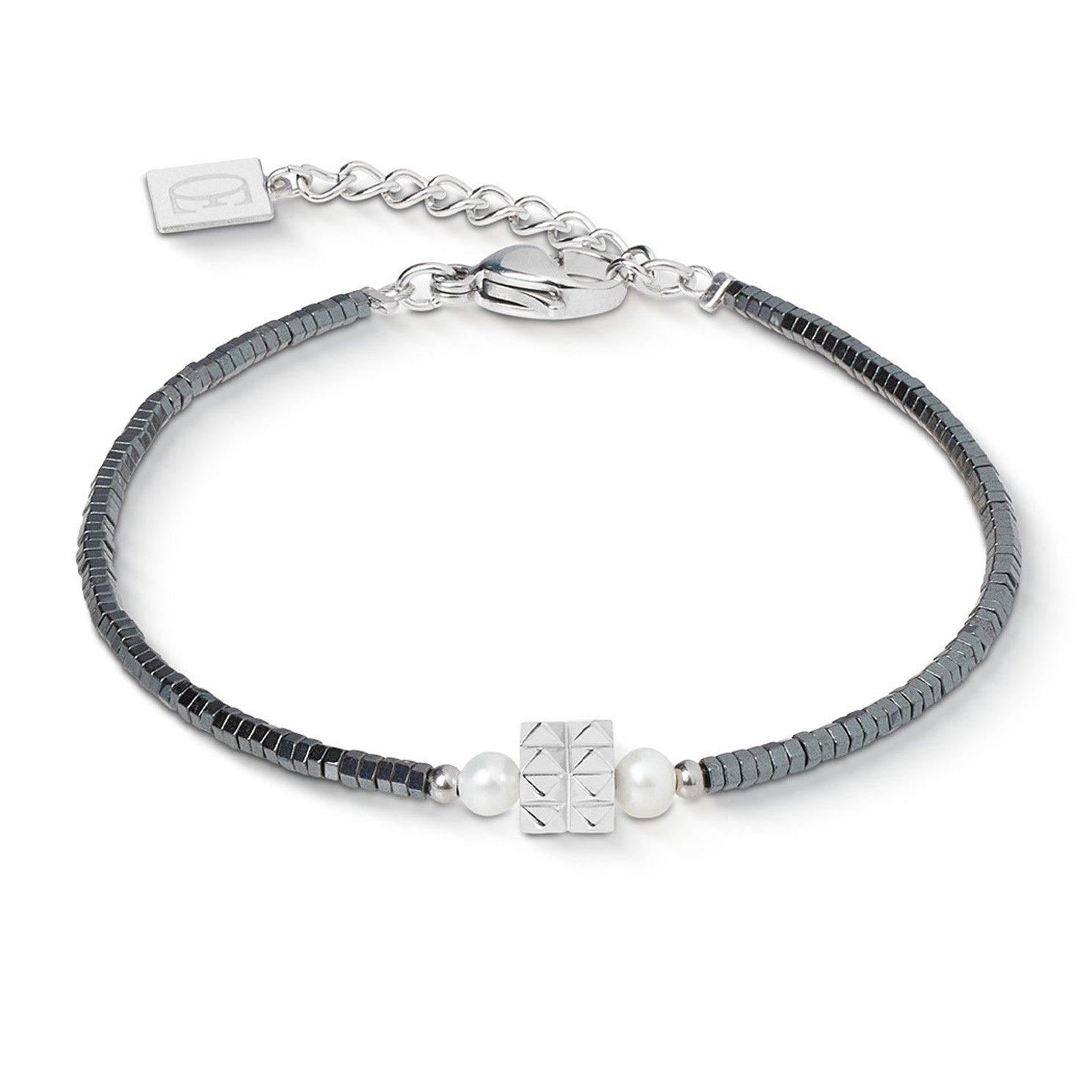 Coeur De Lion Anthracite Silver Necklace | 0152767 | Beaverbrooks