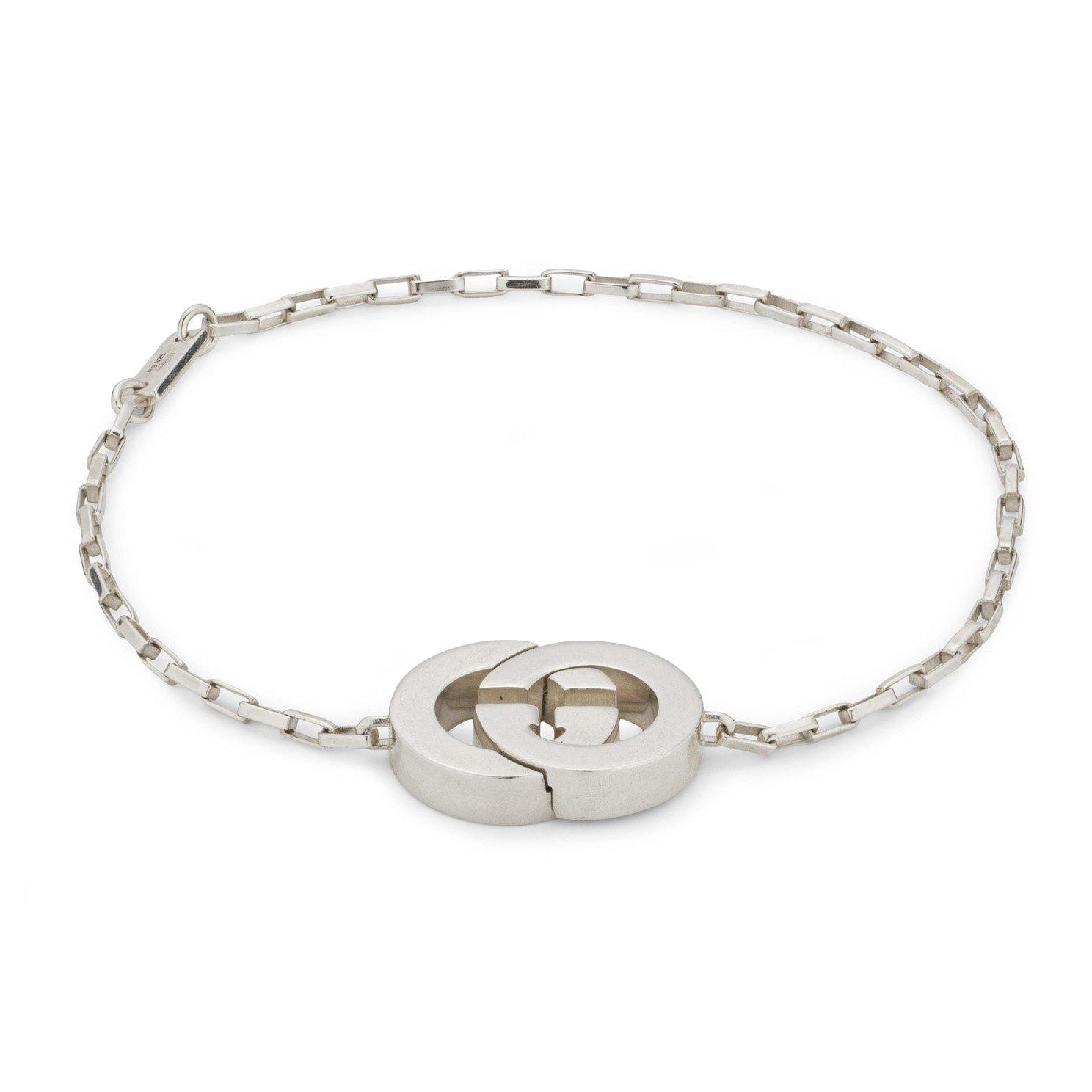 Gucci Interlocking Silver Charm Bracelet | 0152813 | Beaverbrooks