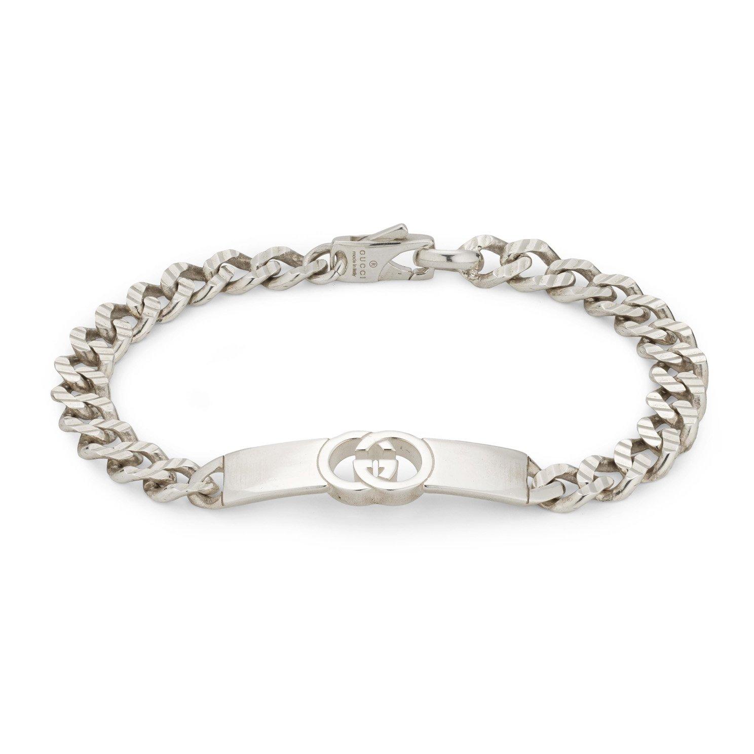 Gucci Interlocking Silver Bracelet