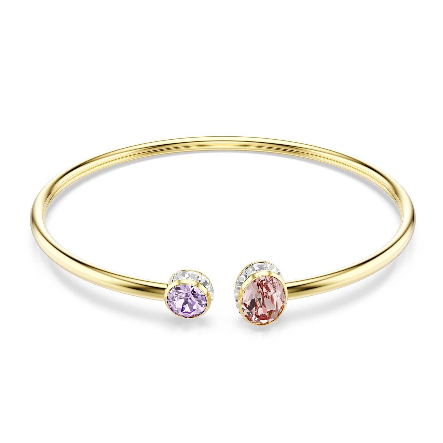 Swarovski Chroma Yellow Gold Tone Crystal Bangle