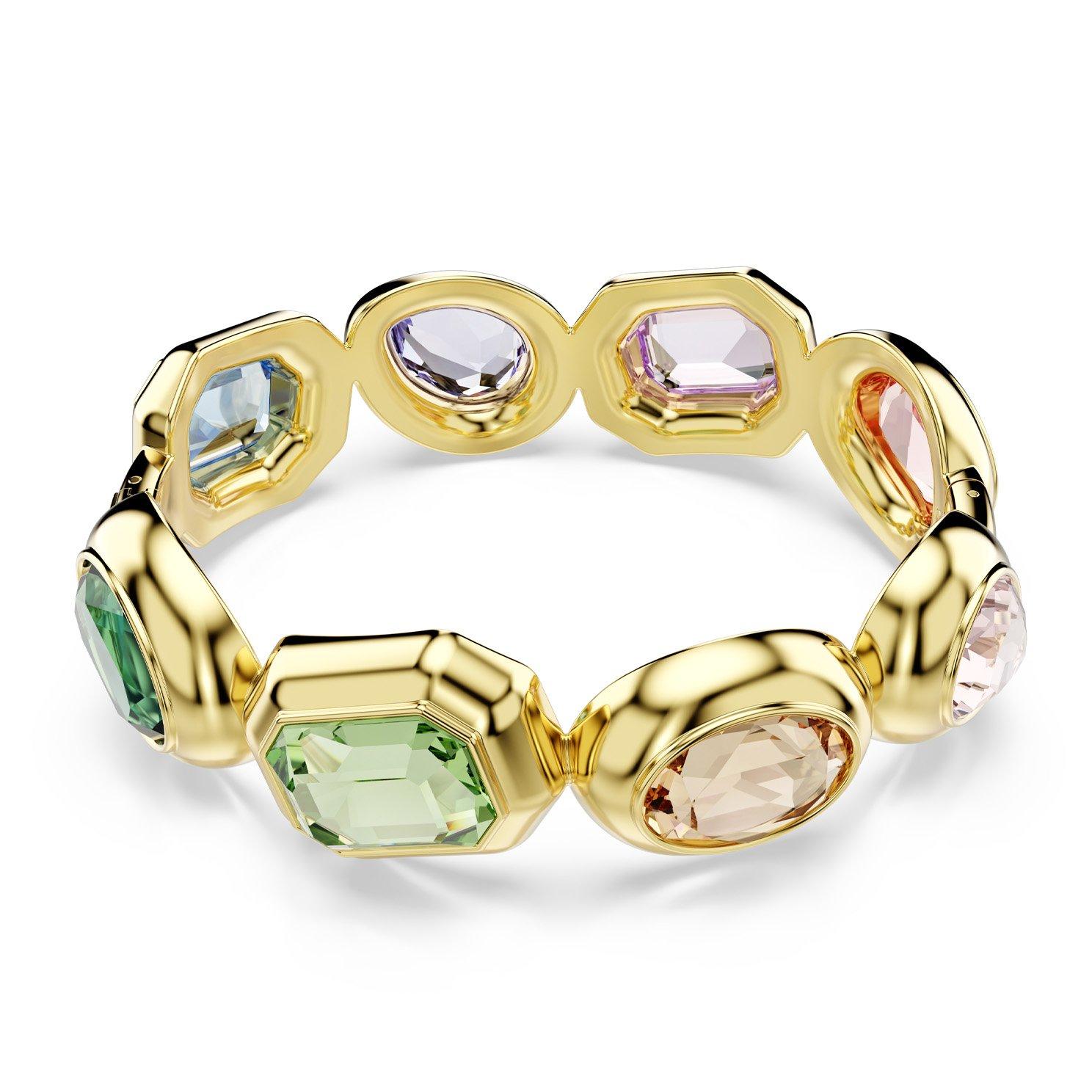 Swarovski Gema Yellow Gold Tone Cuff Bangle