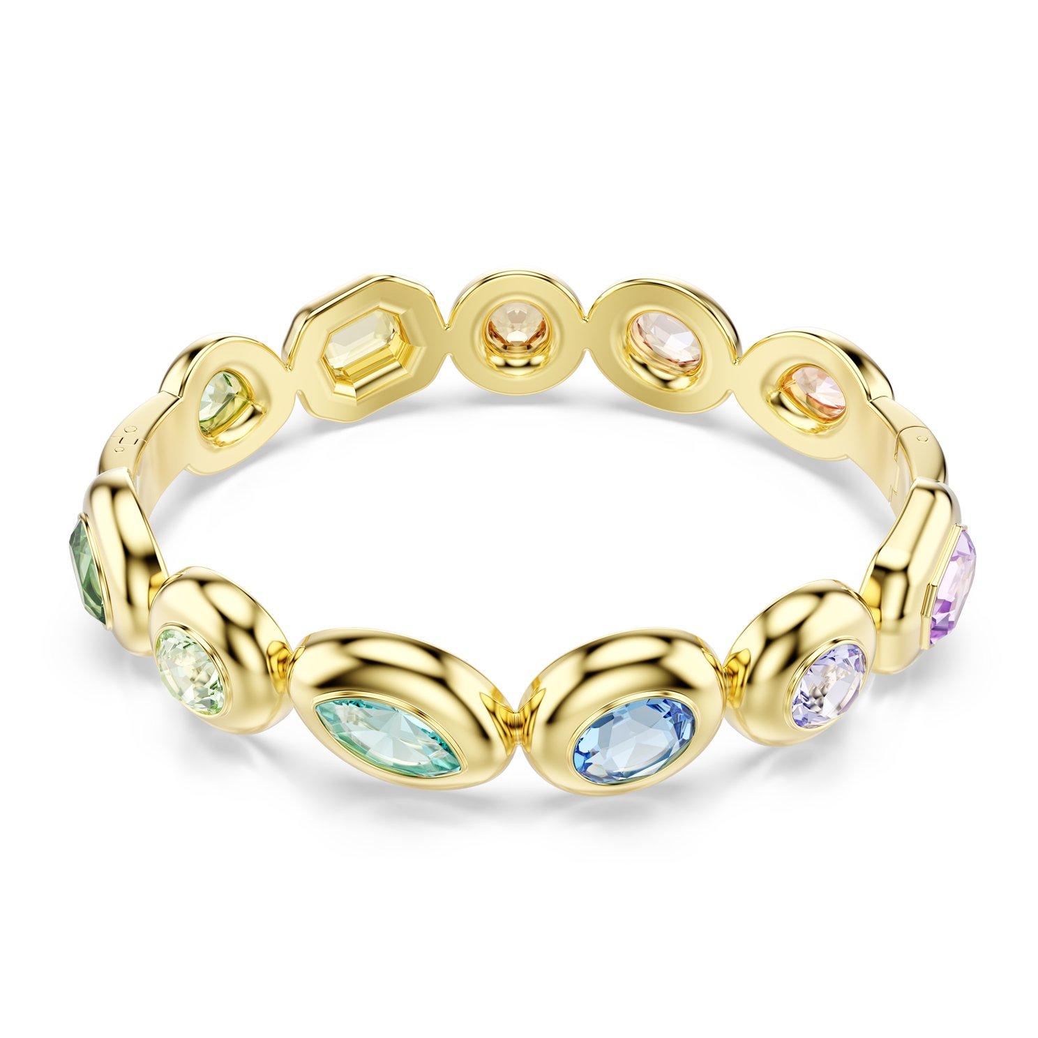 Swarovski Gema Yellow Gold Tone Crystal Bangle