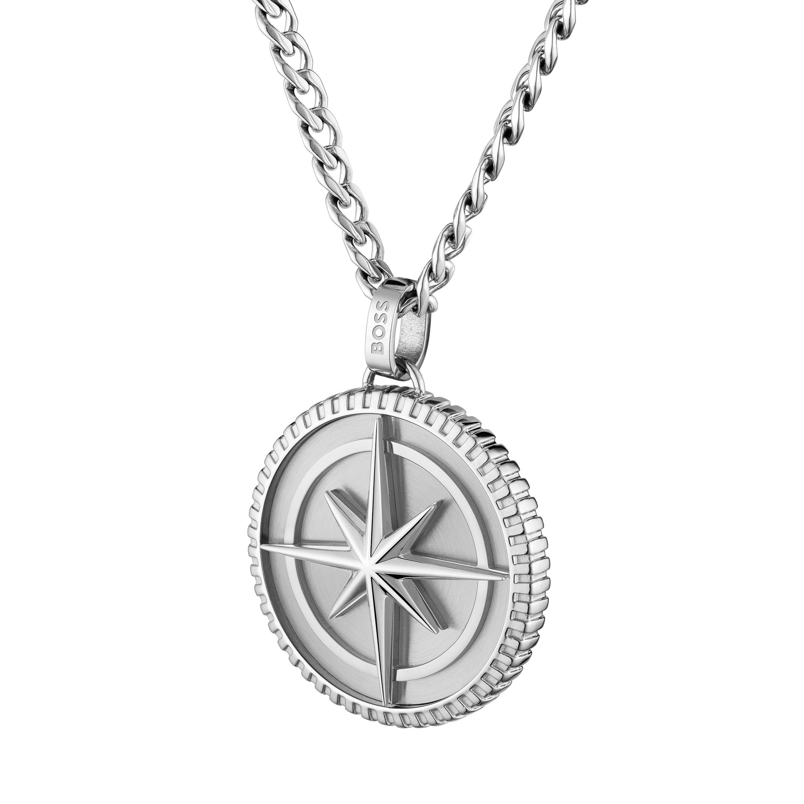 BOSS Stainless Steel North Compass Pendant
