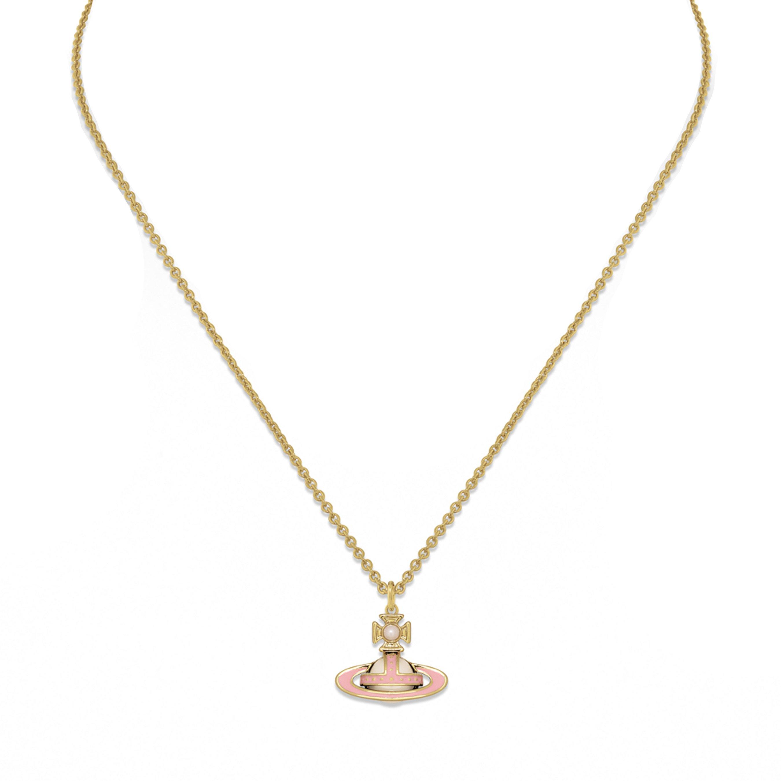 Vivienne Westwood Yellow Gold Plated Pearl Orb Pendant | 0155272