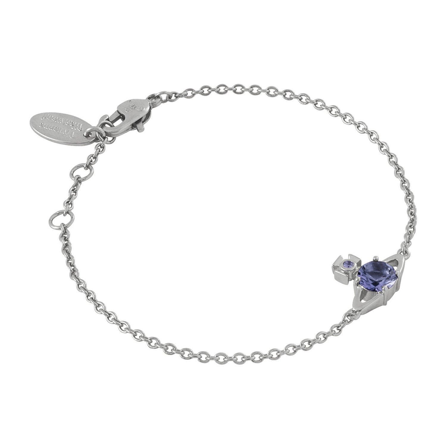Vivienne Westwood Reina Silver Crystal Bracelet