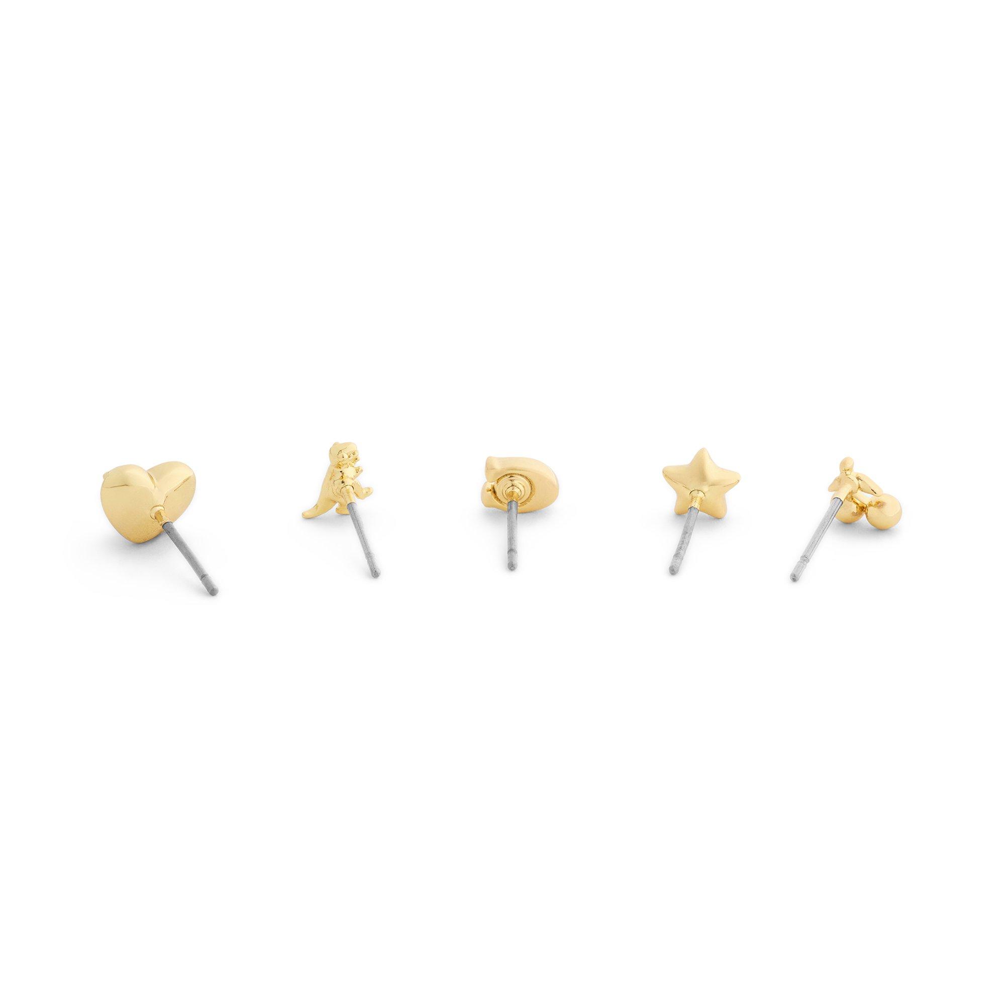 Coach Yellow Gold Tone Stud Earring Set