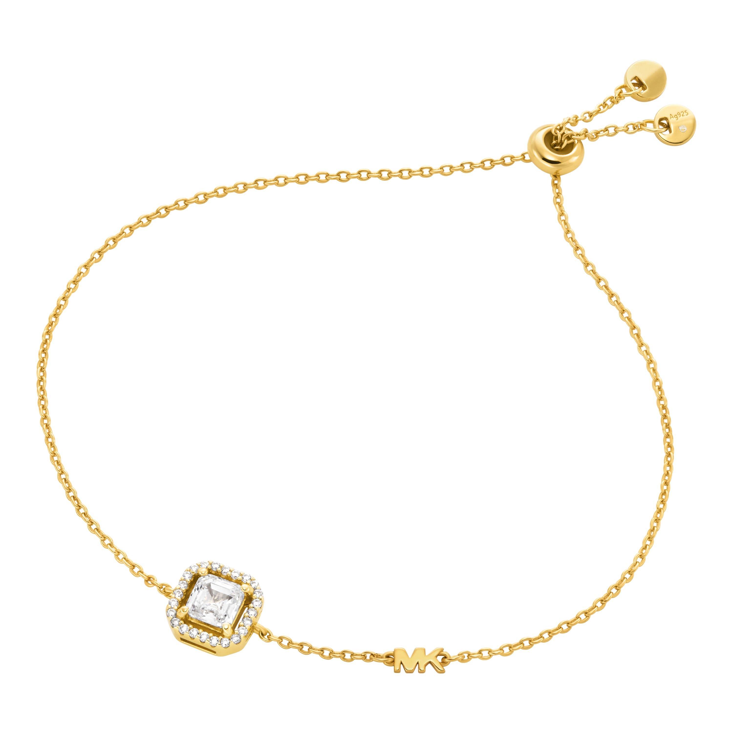 Michael Kors Yellow Gold Plated Cubic Zirconia Bracelet